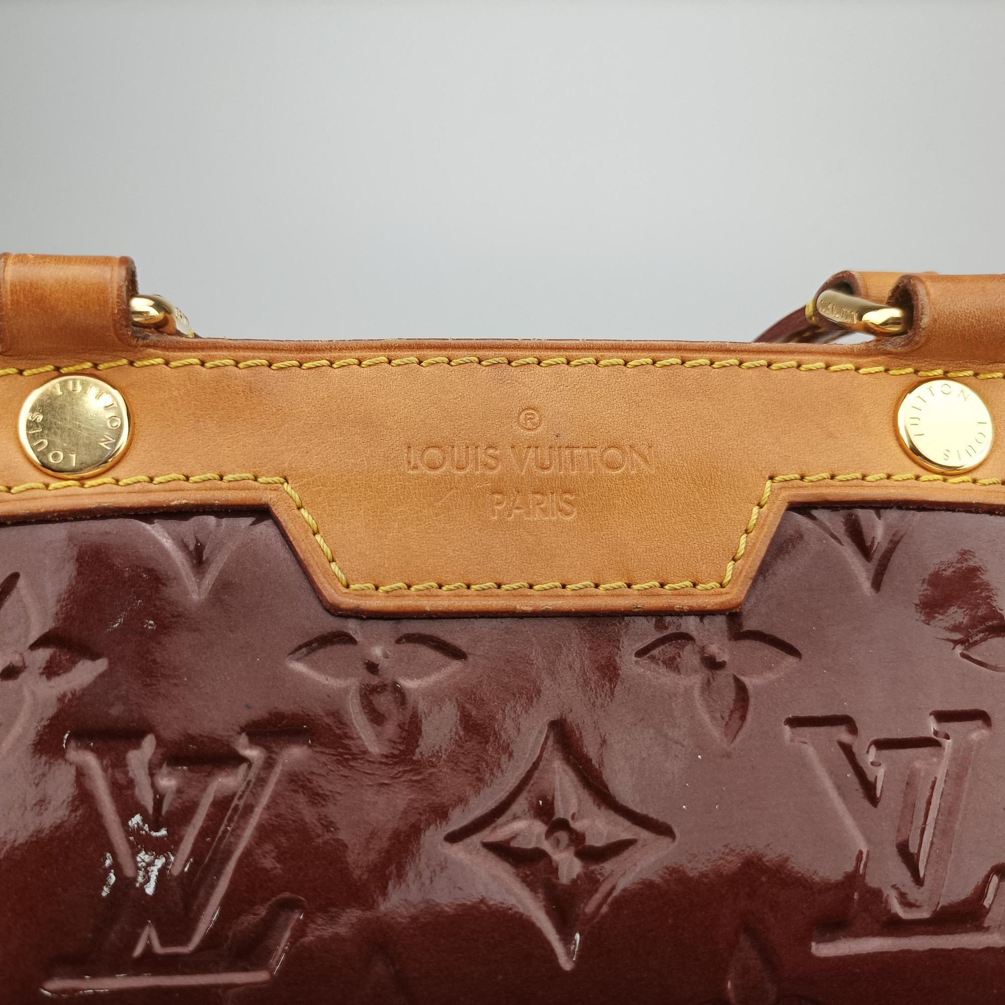 Pre-owned Louis Vuitton Brea MM ROUGE FAUVISTE Vernis M91690 shoulderbag | stylenewstar