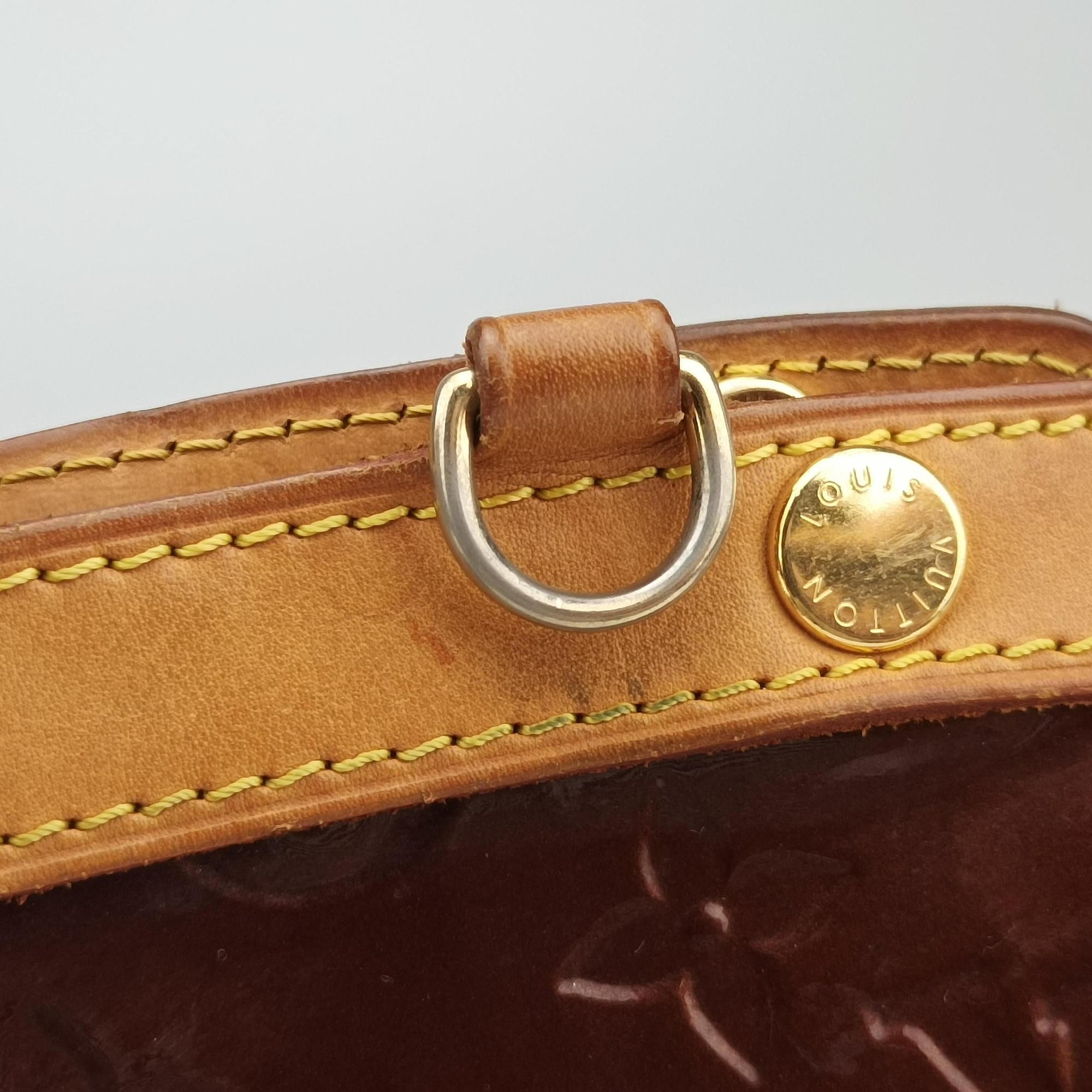 Pre-owned Louis Vuitton Brea MM ROUGE FAUVISTE Vernis M91690 shoulderbag | stylenewstar