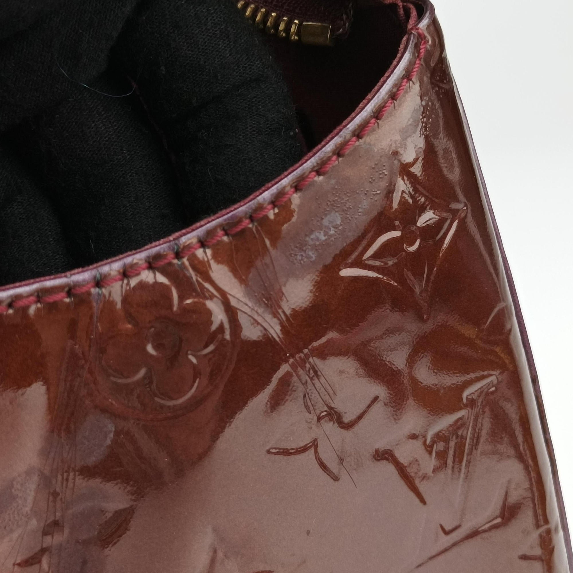 Pre-owned Louis Vuitton Brea MM ROUGE FAUVISTE Vernis M91690 shoulderbag | stylenewstar