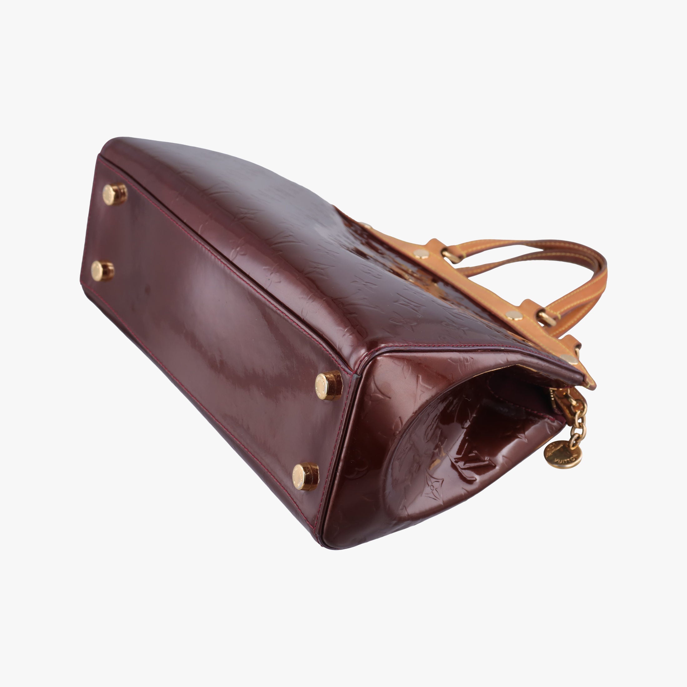 Pre-owned Louis Vuitton Brea MM ROUGE FAUVISTE Vernis M91690 shoulderbag | stylenewstar