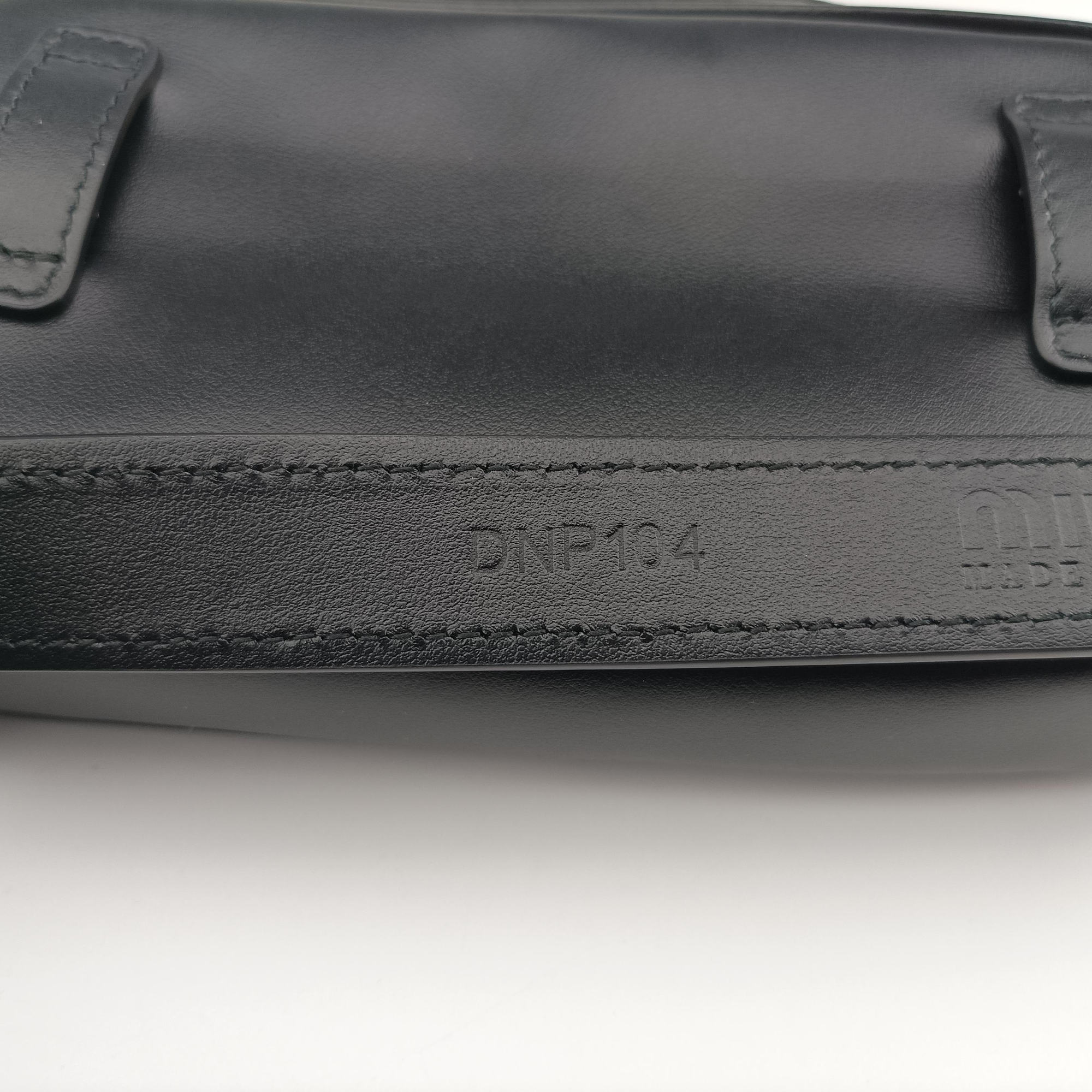 Vintage Miu Miu Logo belt Black leather  bum bag/waist bag | stylenewstar