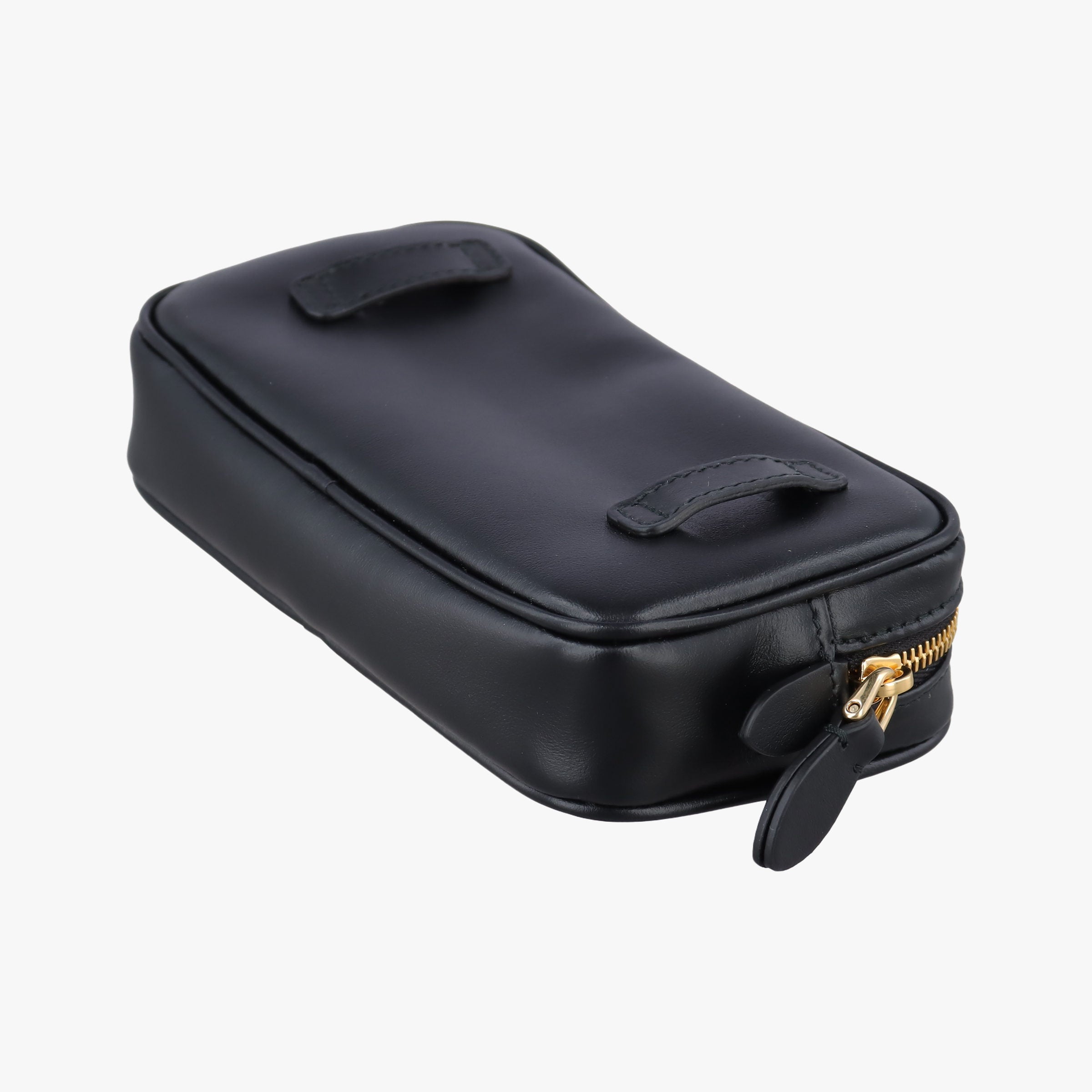 Vintage Miu Miu Logo belt Black leather  bum bag/waist bag | stylenewstar