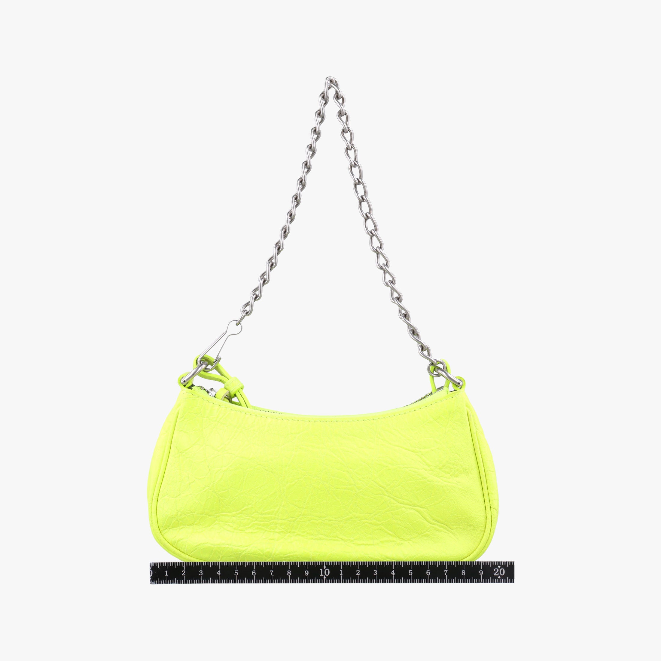 Pre-owned Balenciaga Le Cagole Green lambskin  shoulderbag | stylenewstar