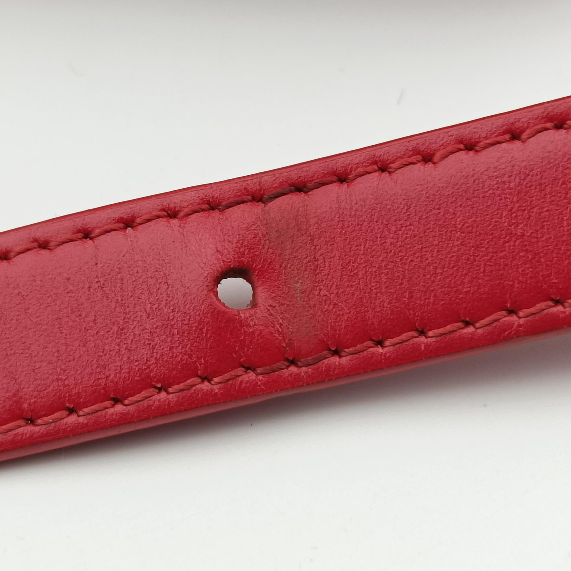 Vintage Celine Teen Triomphe Red Leather  shoulderbag | stylenewstar