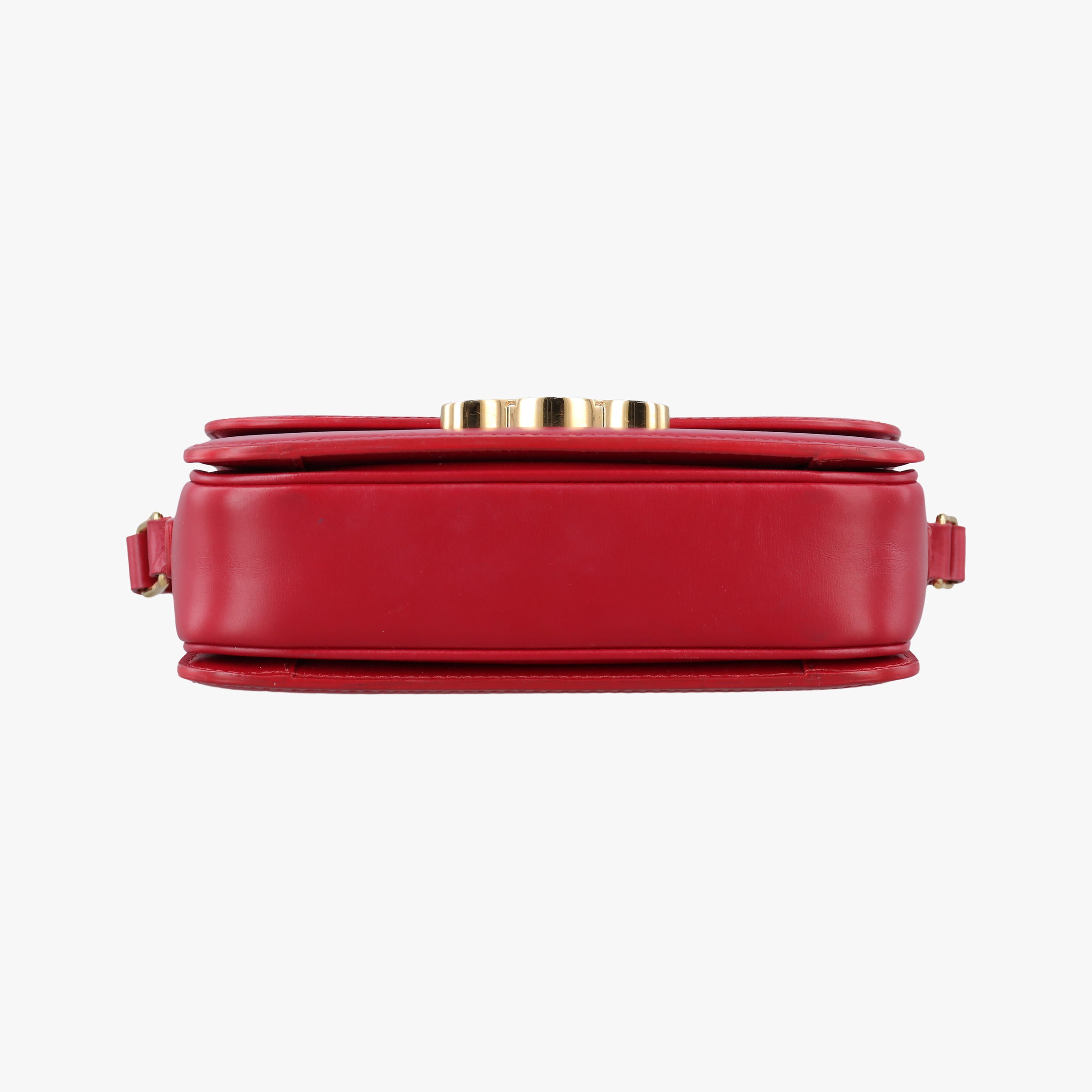 Vintage Celine Teen Triomphe Red Leather  shoulderbag | stylenewstar