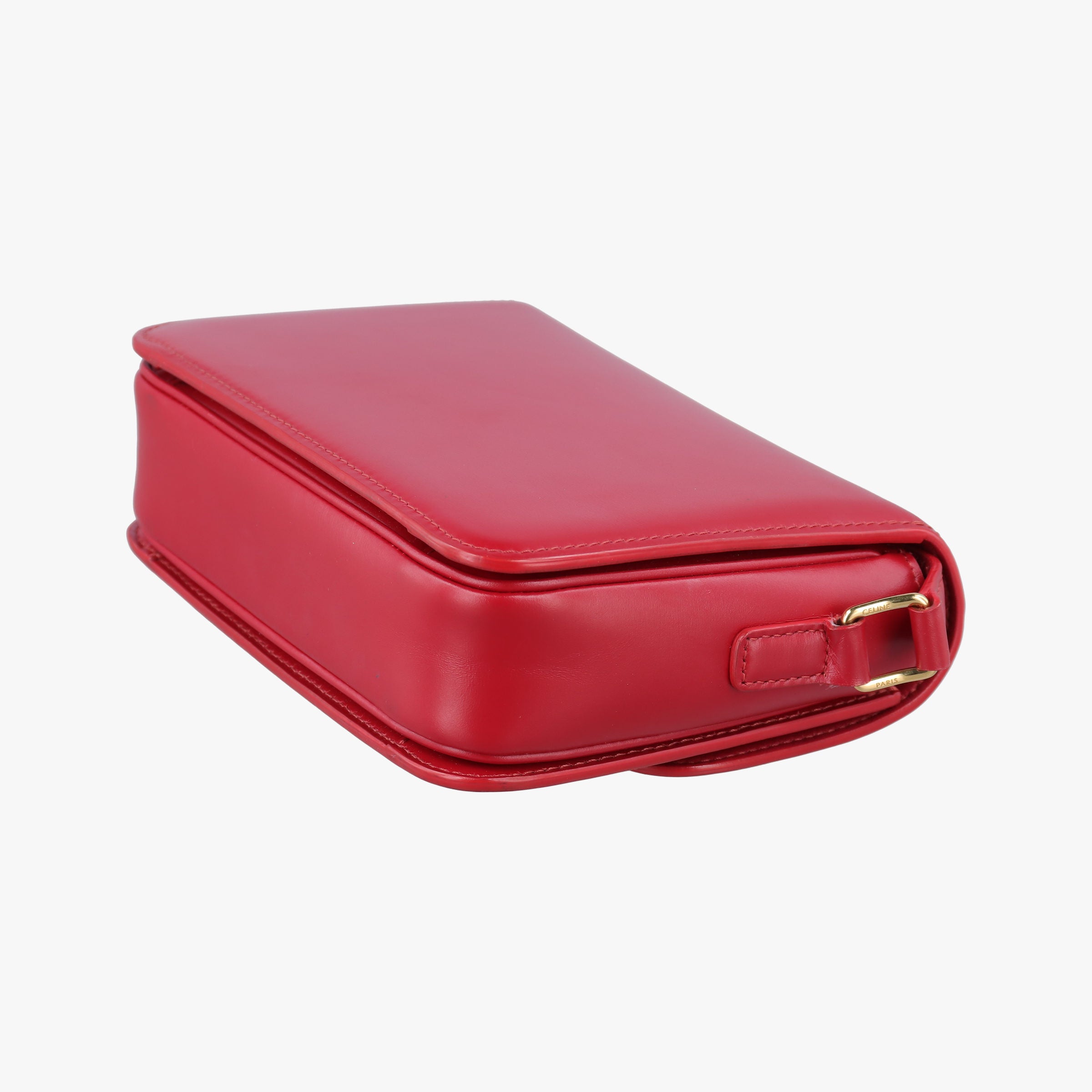 Vintage Celine Teen Triomphe Red Leather  shoulderbag | stylenewstar