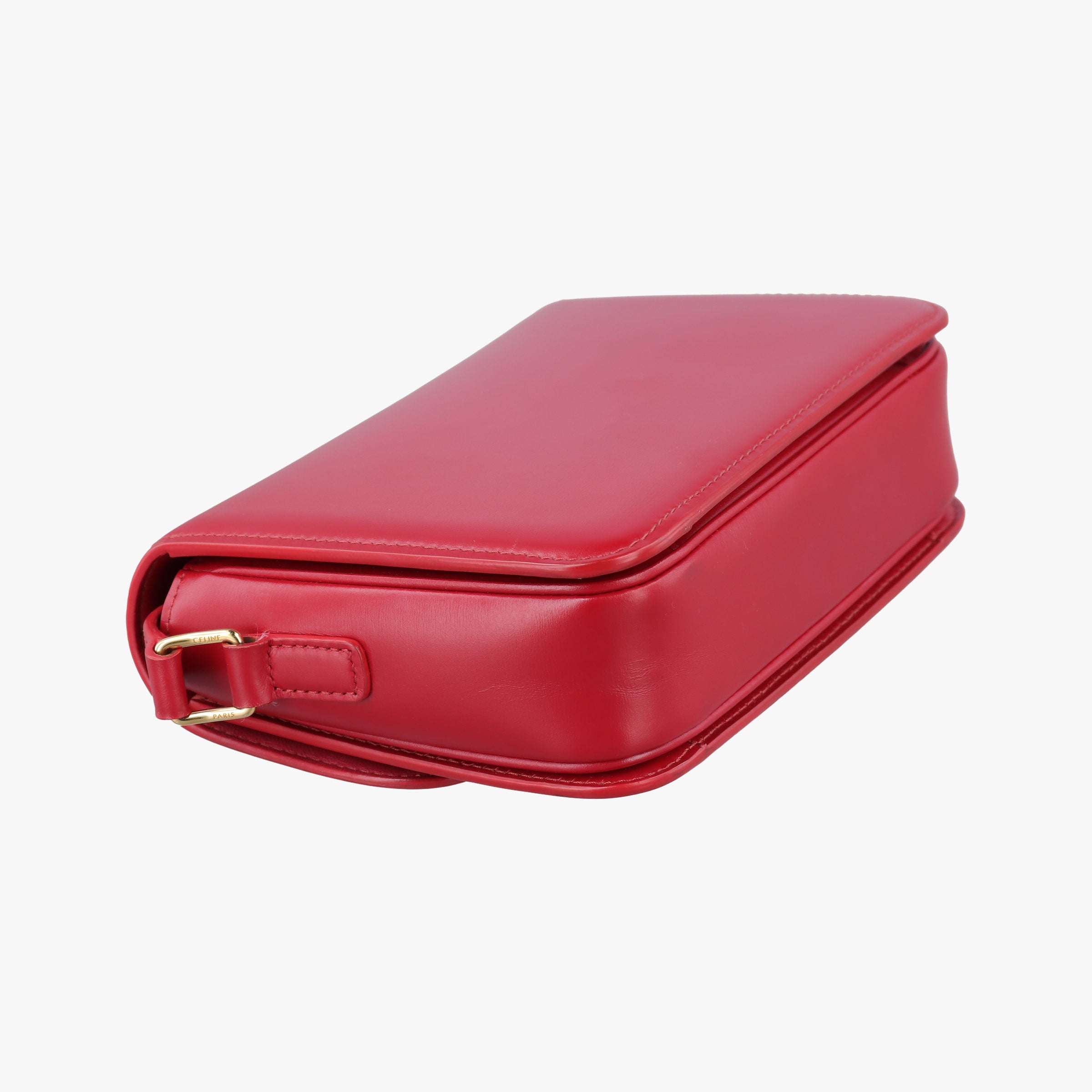 Vintage Celine Teen Triomphe Red Leather  shoulderbag | stylenewstar