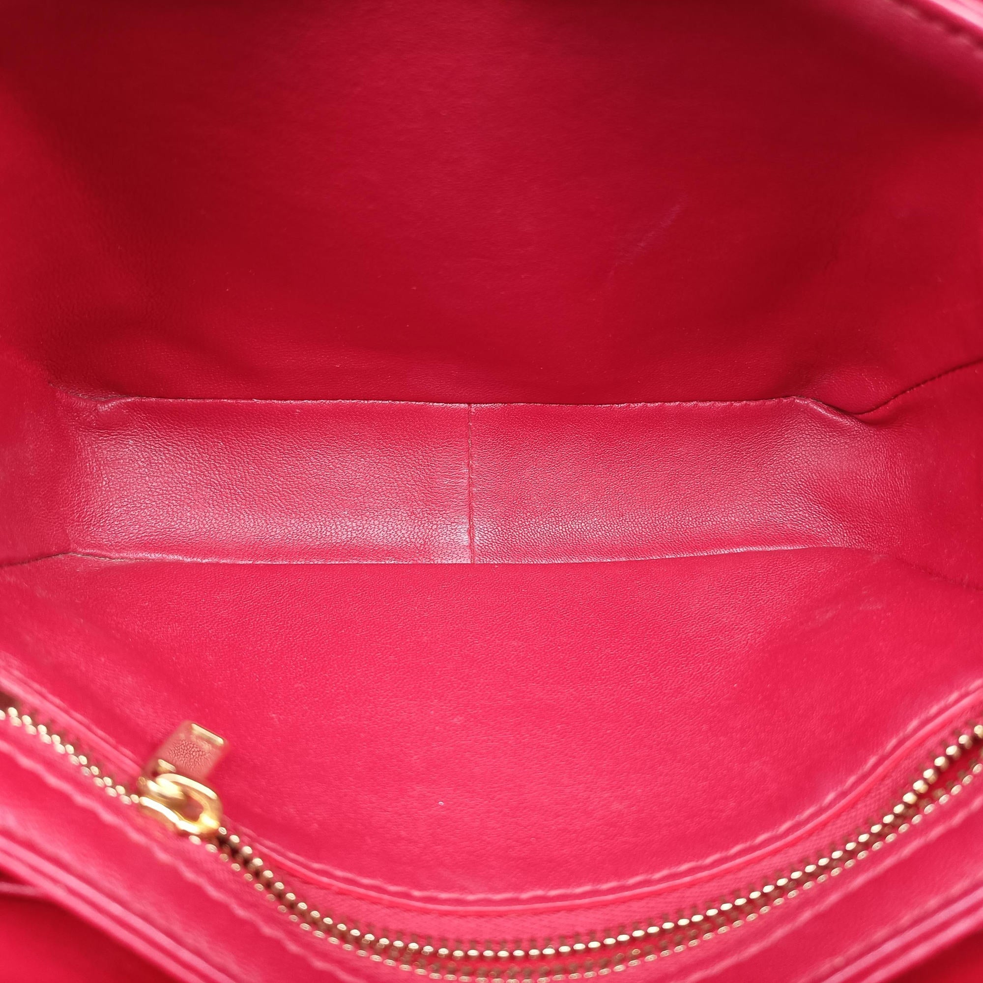 Vintage Celine Teen Triomphe Red Leather  shoulderbag | stylenewstar