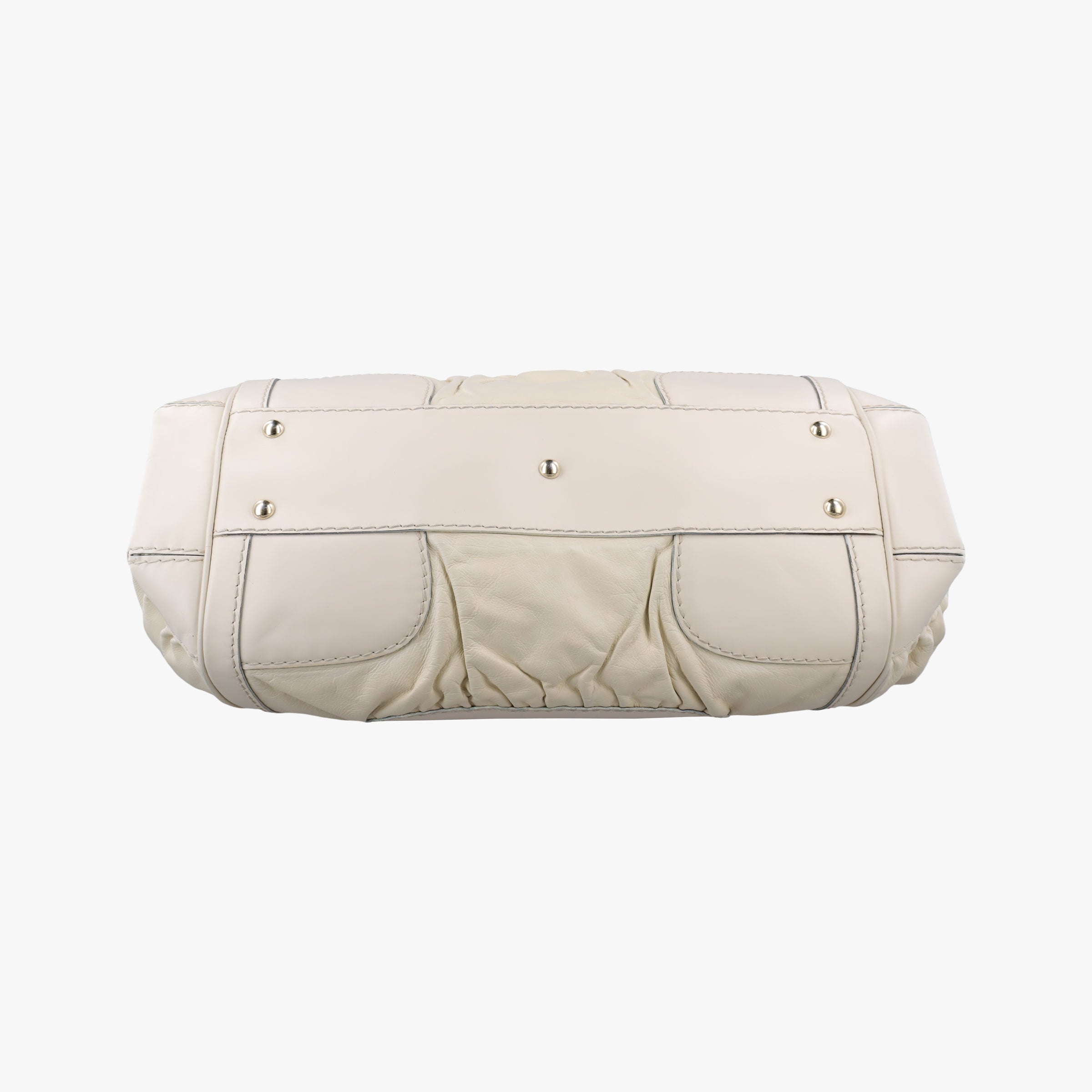 Secondhand Gucci Dialux Queen Large White Leather 189883 handbag | stylenewstar