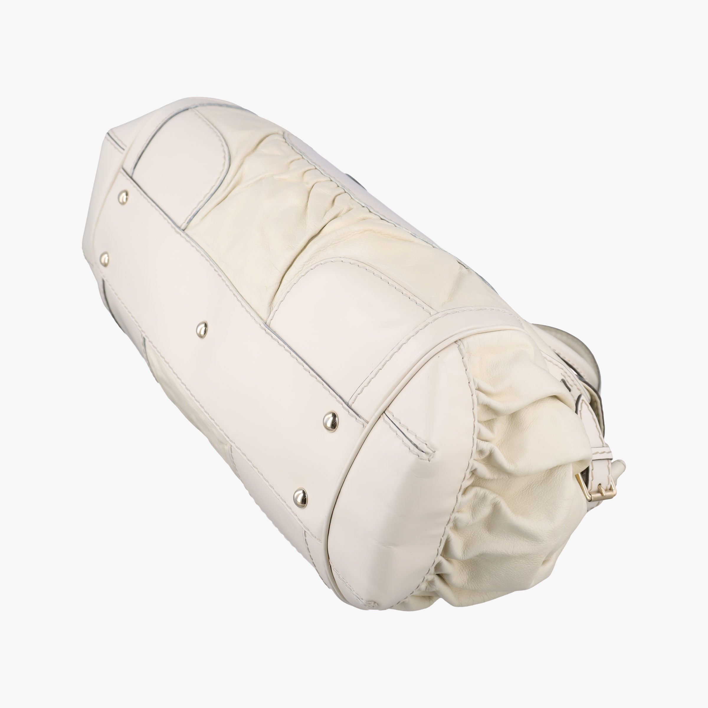 Secondhand Gucci Dialux Queen Large White Leather 189883 handbag | stylenewstar
