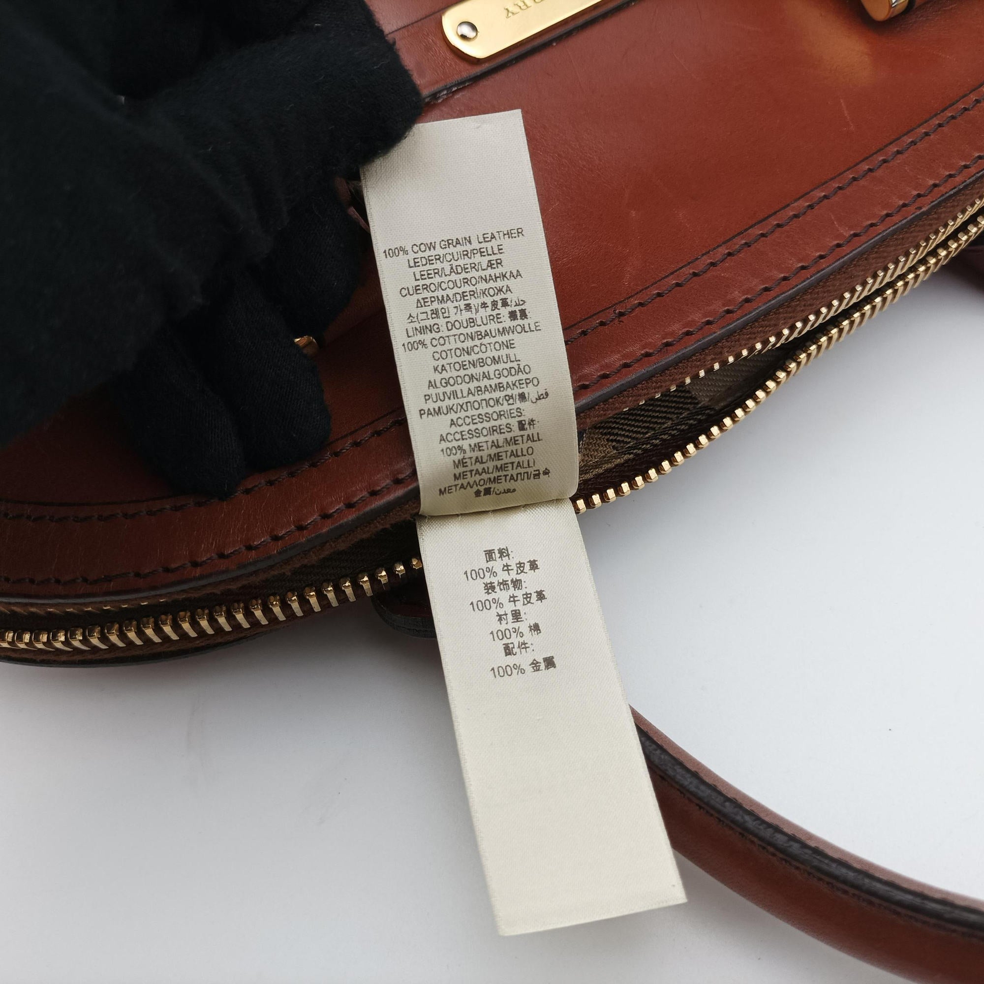 Pre-owned Burberry Orchard Brown Leather  shoulderbag | stylenewstar