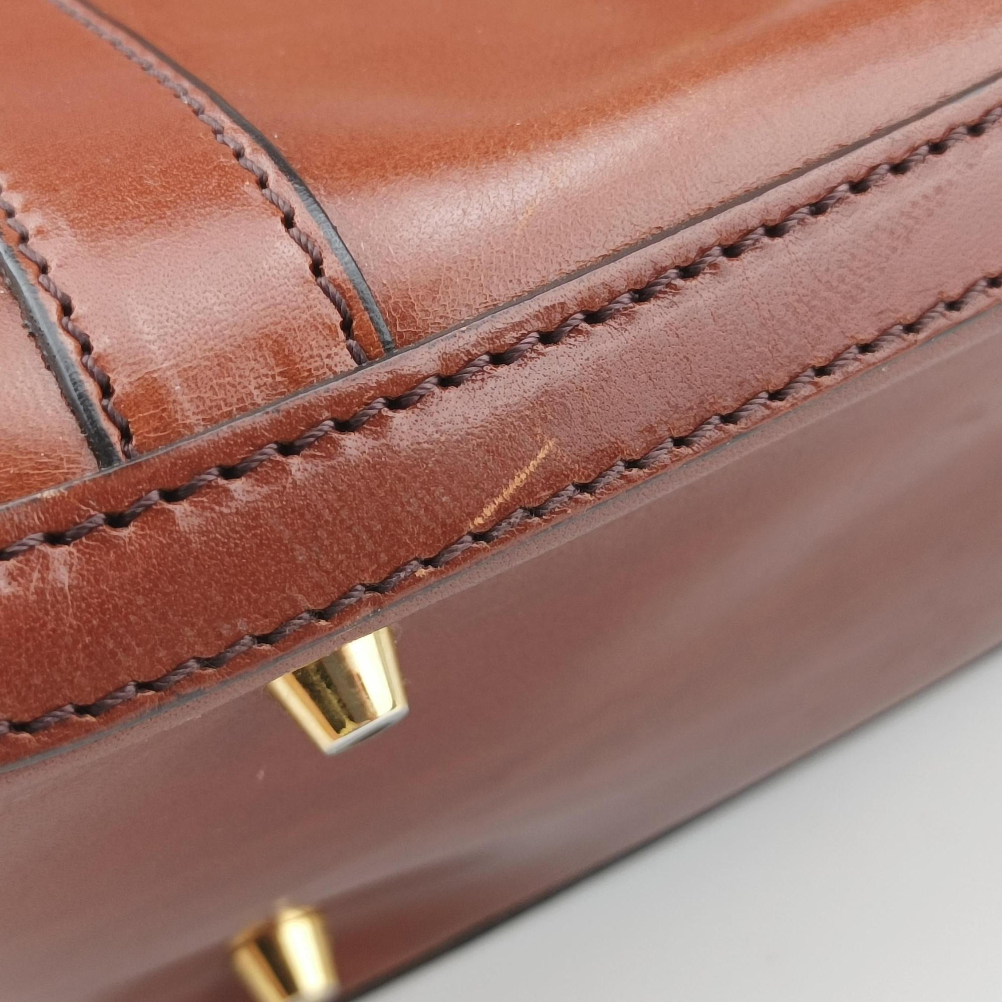 Pre-owned Burberry Orchard Brown Leather  shoulderbag | stylenewstar