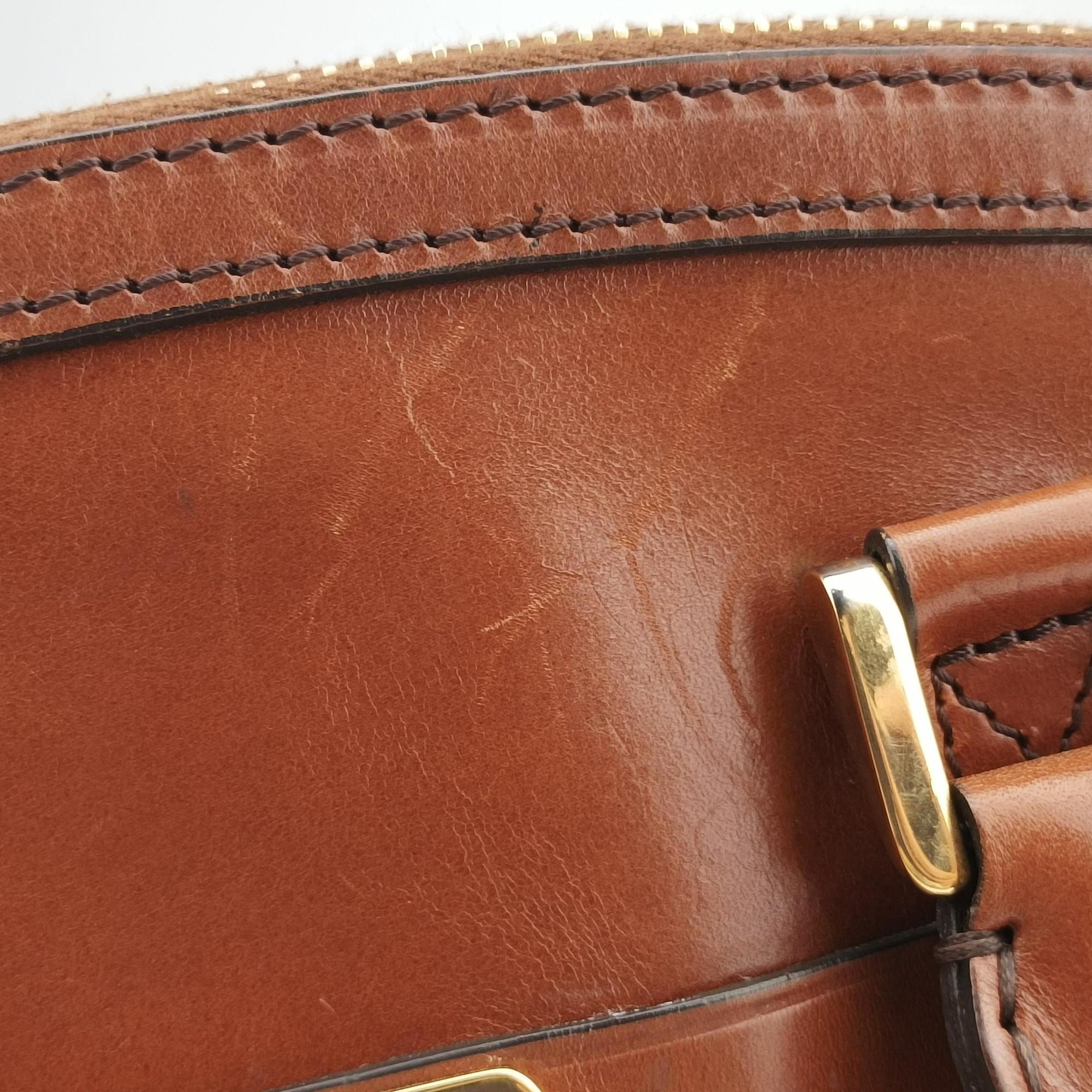 Pre-owned Burberry Orchard Brown Leather  shoulderbag | stylenewstar