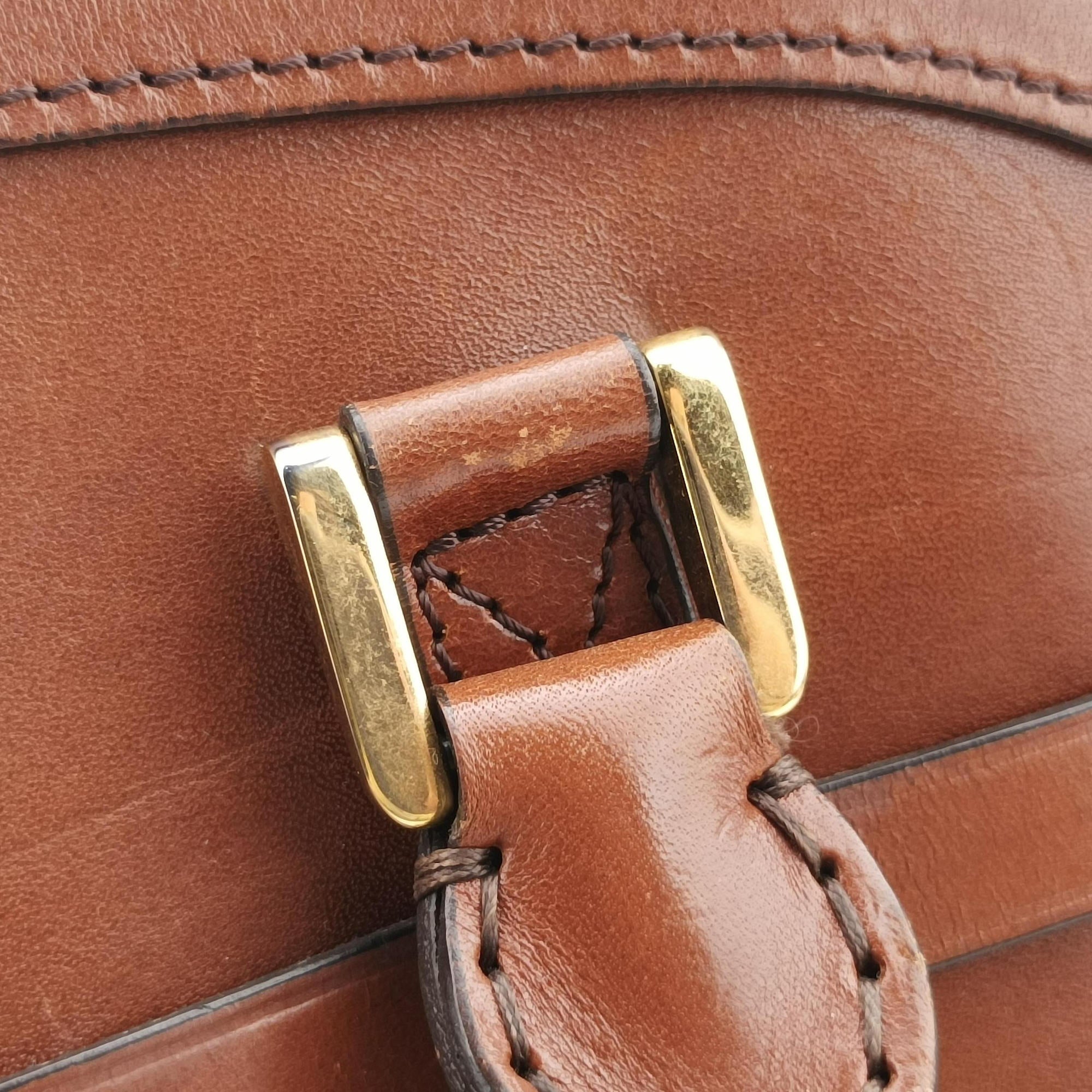 Pre-owned Burberry Orchard Brown Leather  shoulderbag | stylenewstar