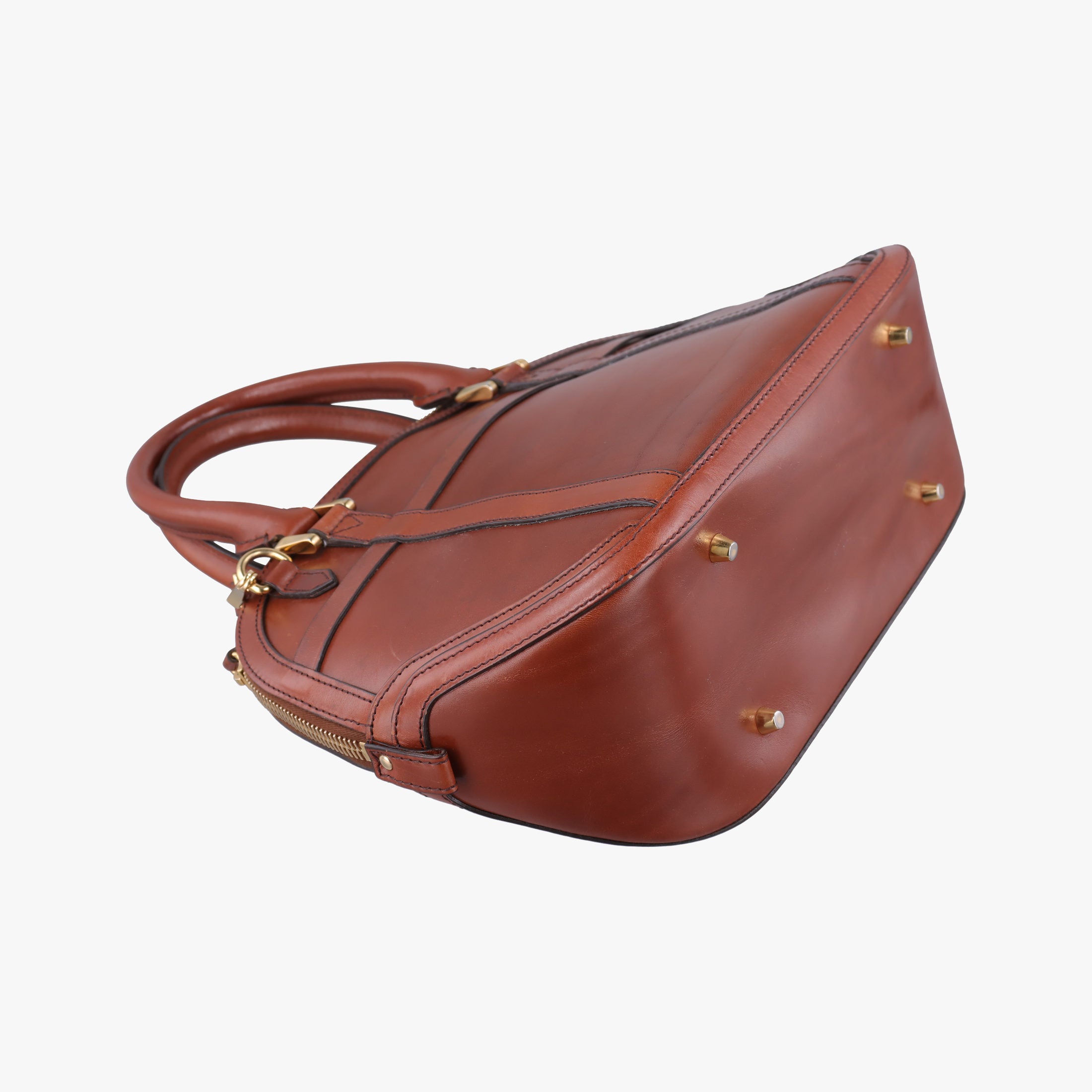 Pre-owned Burberry Orchard Brown Leather  shoulderbag | stylenewstar