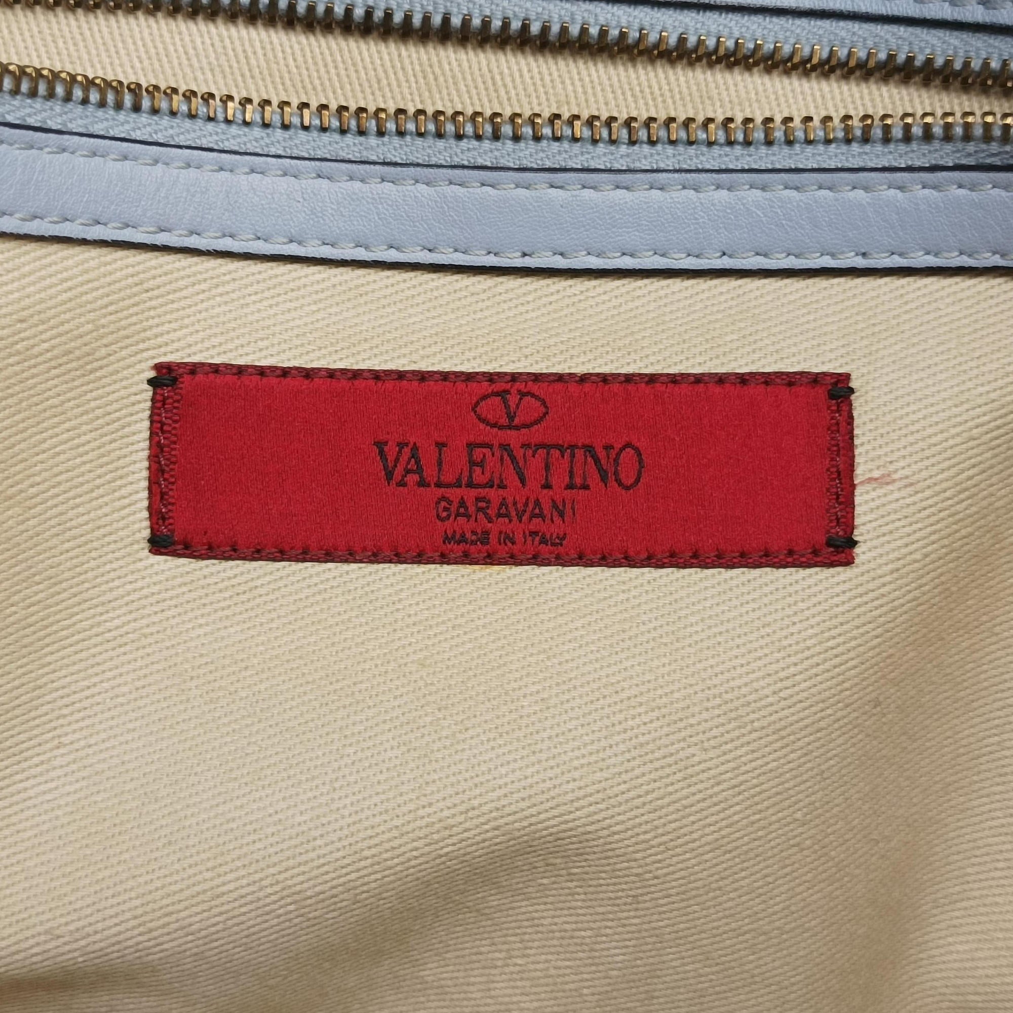 Vintage Valentino Rockstud　Glam Lock Grey Leather  shoulderbag | stylenewstar