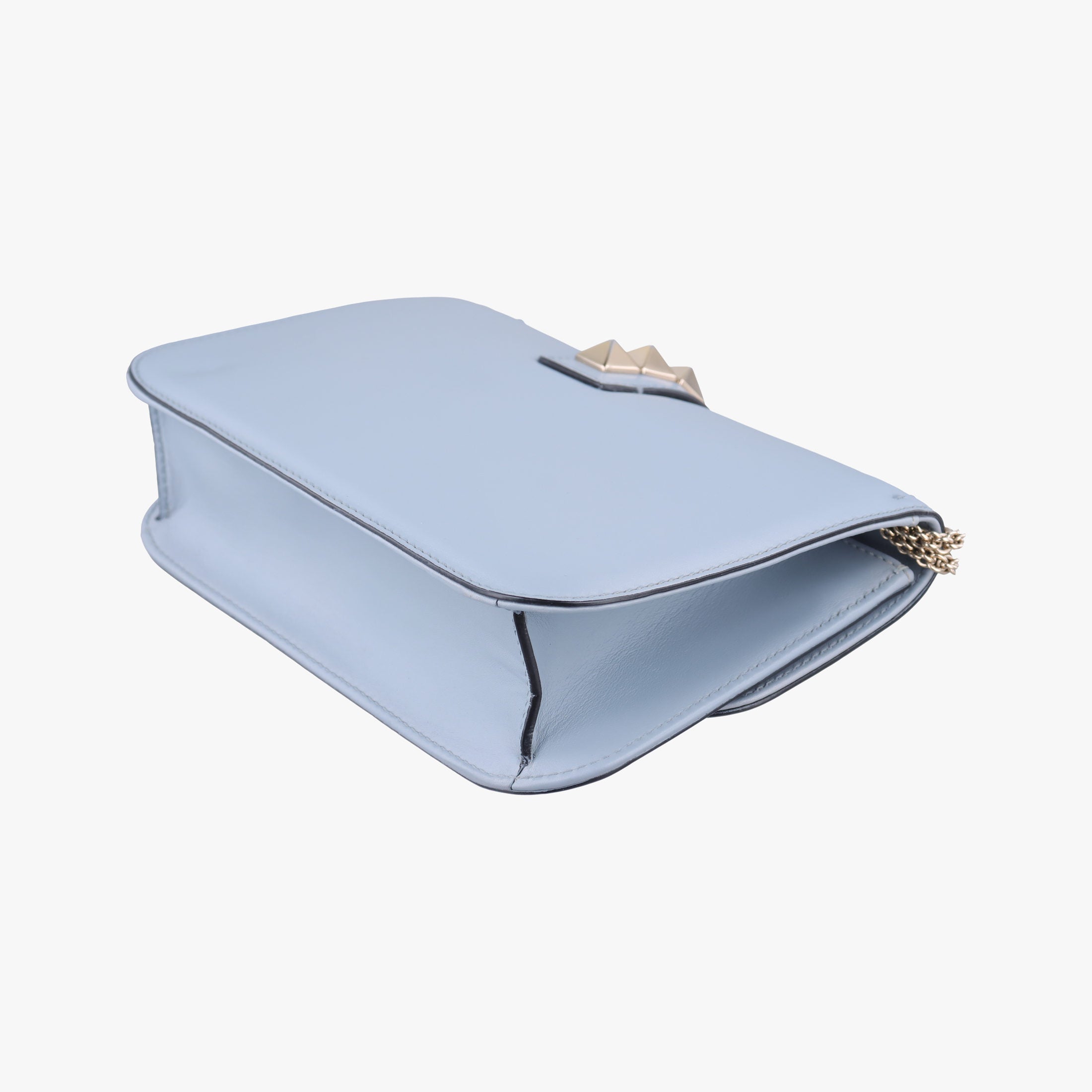 Vintage Valentino Rockstud　Glam Lock Grey Leather  shoulderbag | stylenewstar