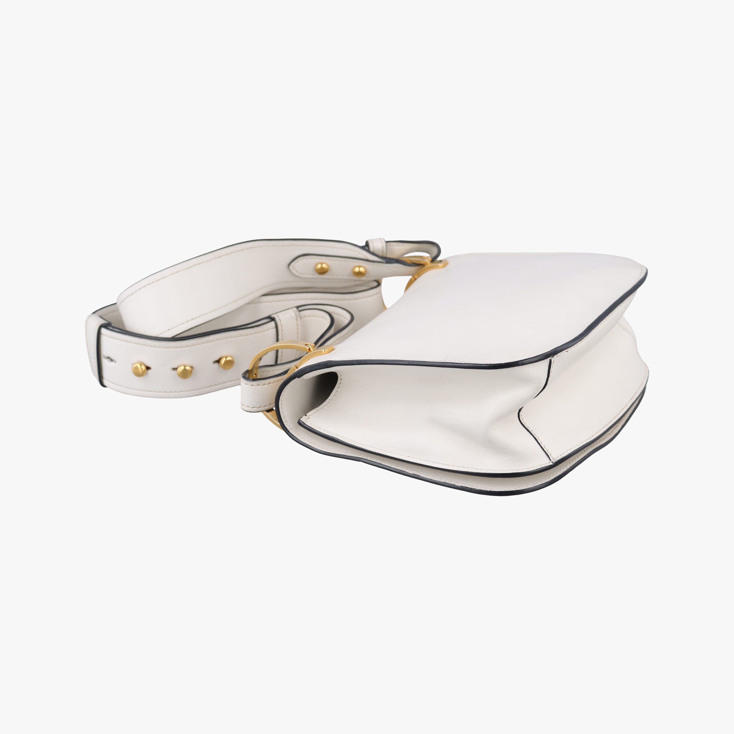 Pre-owned Prada pionniere White leather 1BD039 shoulderbag | stylenewstar