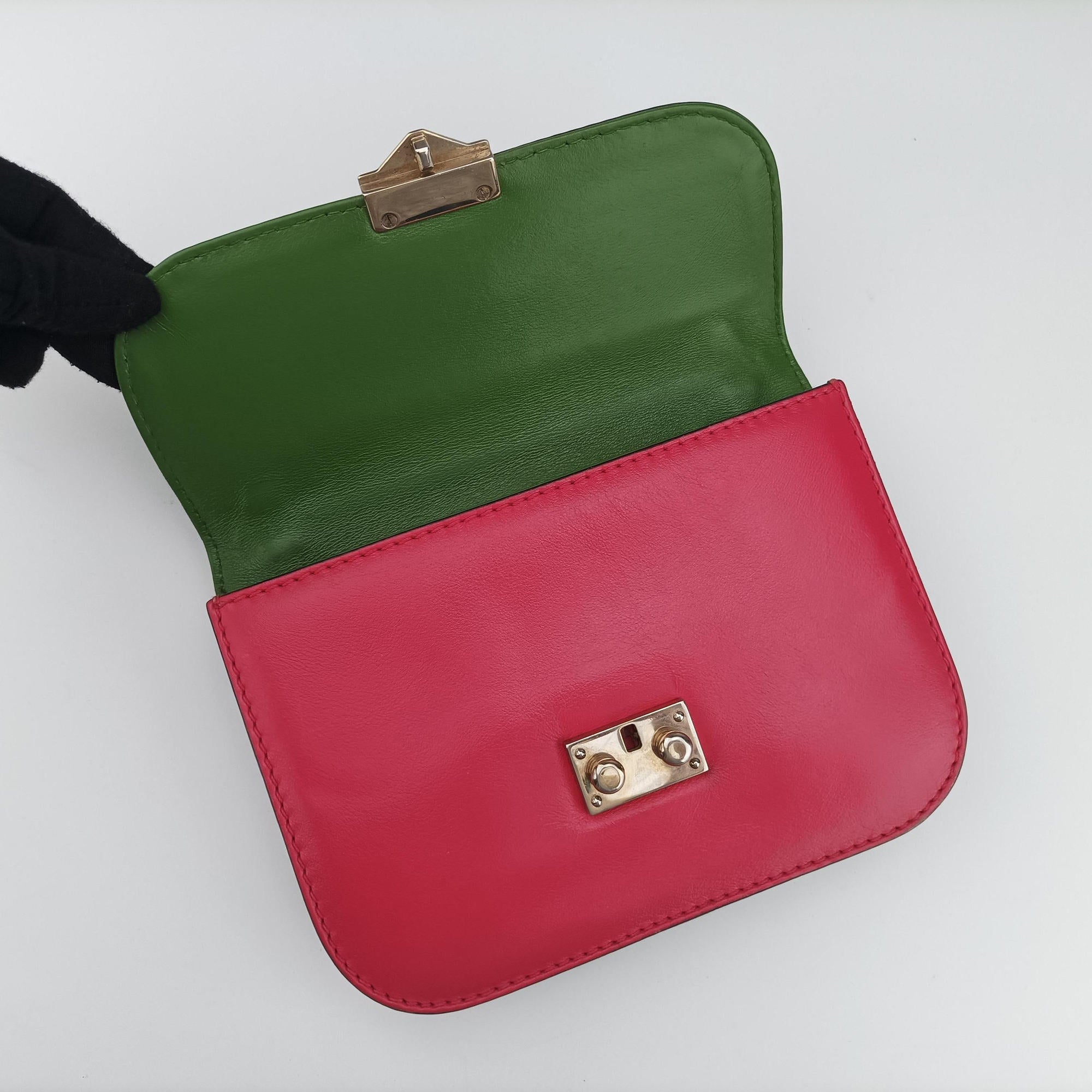 Secondhand Valentino Rockstud Glam Lock Multicolour Leather  shoulderbag | stylenewstar