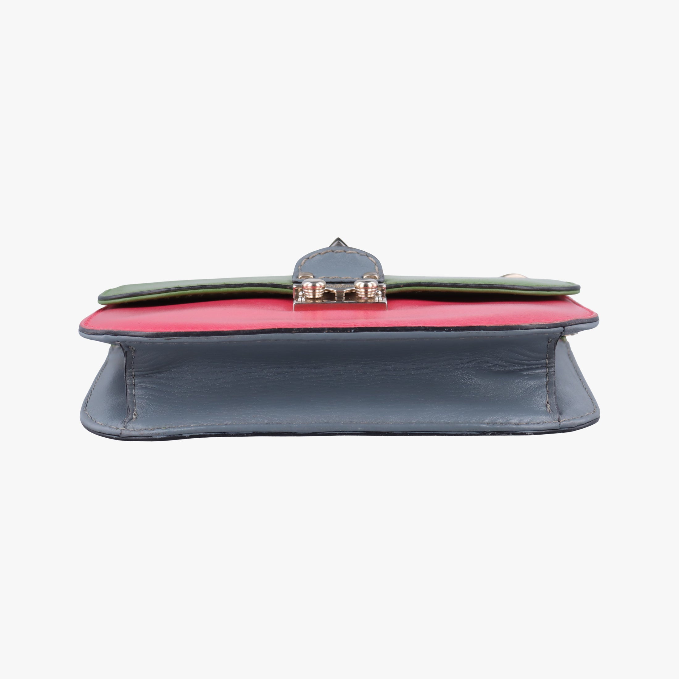 Secondhand Valentino Rockstud Glam Lock Multicolour Leather  shoulderbag | stylenewstar