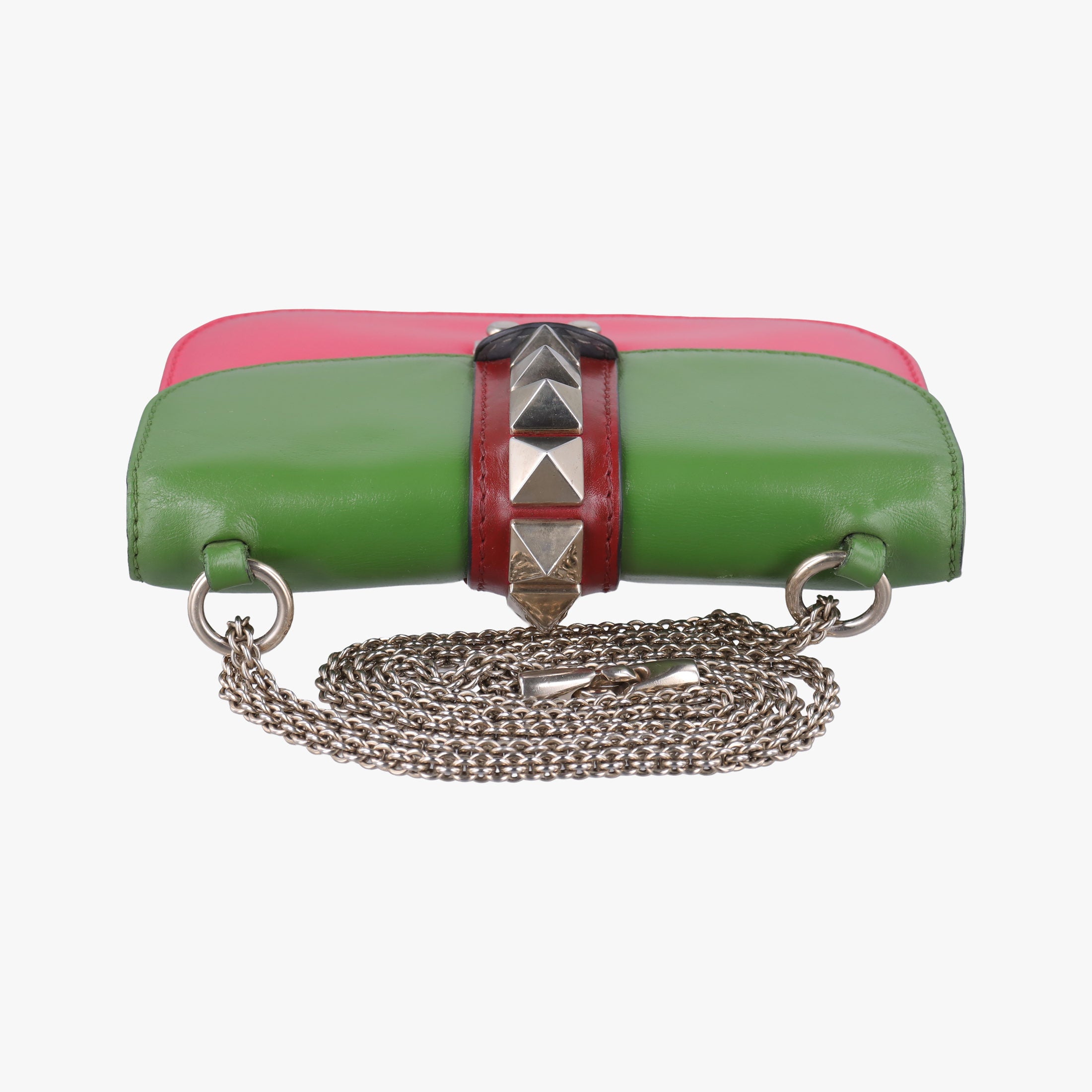 Secondhand Valentino Rockstud Glam Lock Multicolour Leather  shoulderbag | stylenewstar