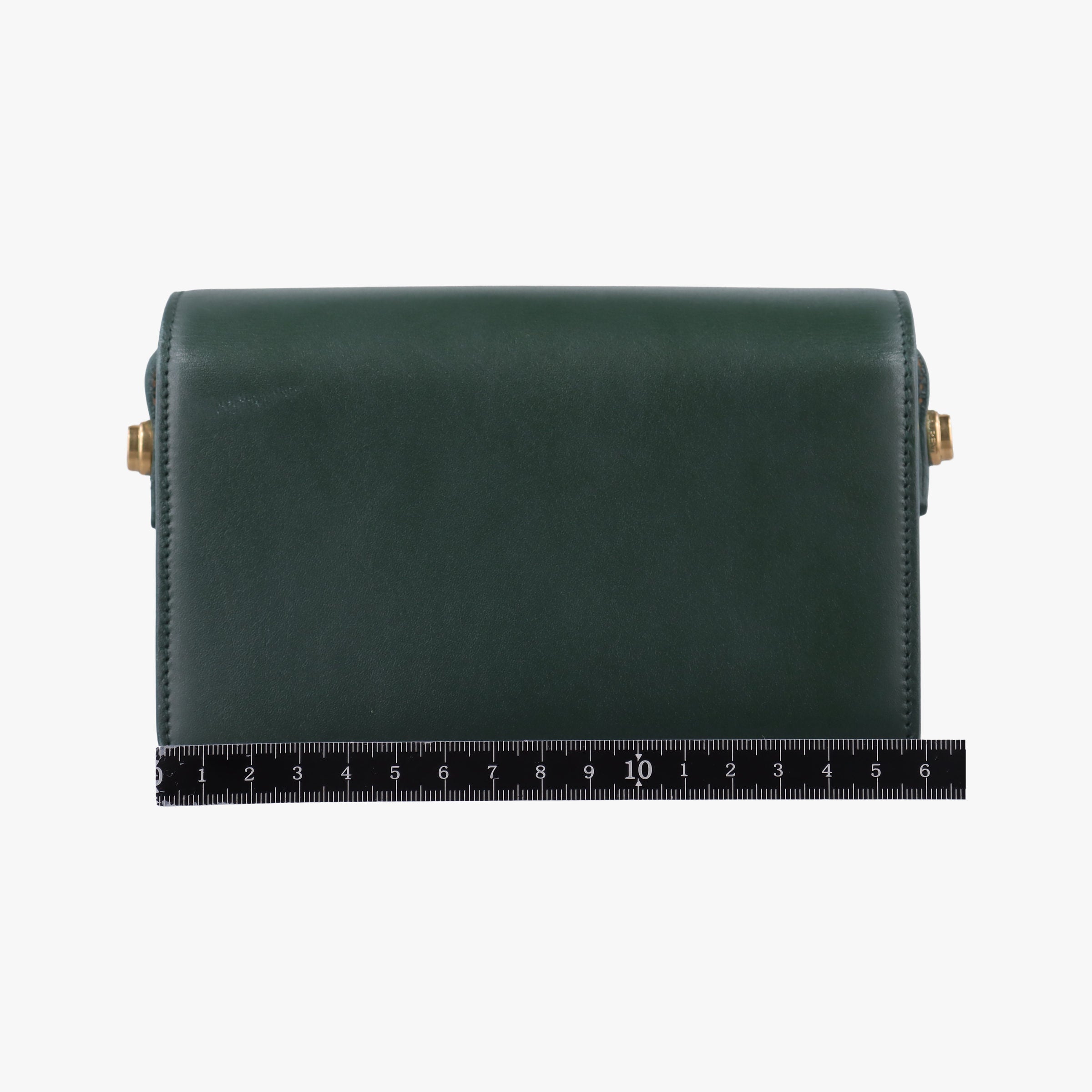 Pre-owned Yves Saint Laurent Classic Lulu Green Leather 318249 shoulderbag | stylenewstar