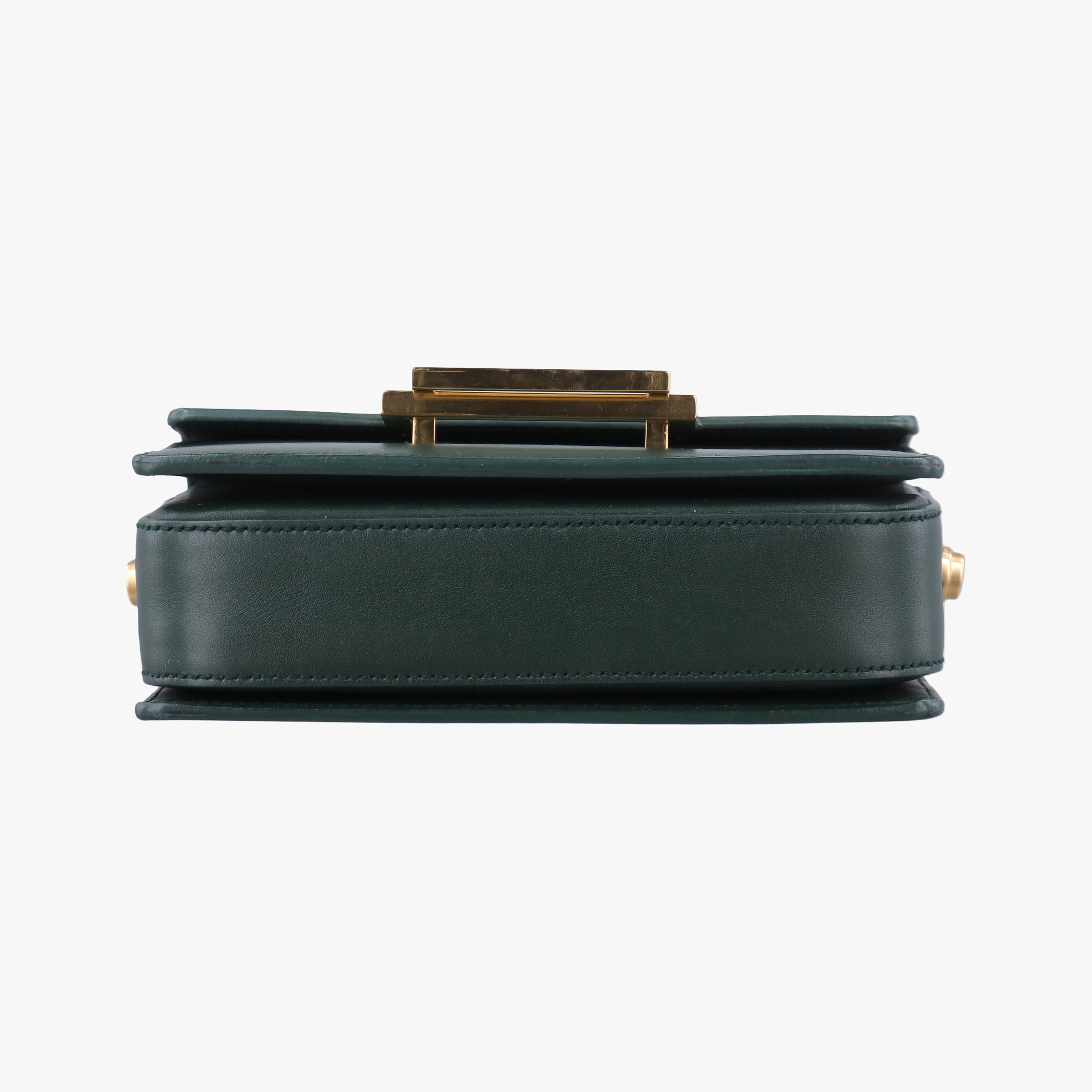 Pre-owned Yves Saint Laurent Classic Lulu Green Leather 318249 shoulderbag | stylenewstar