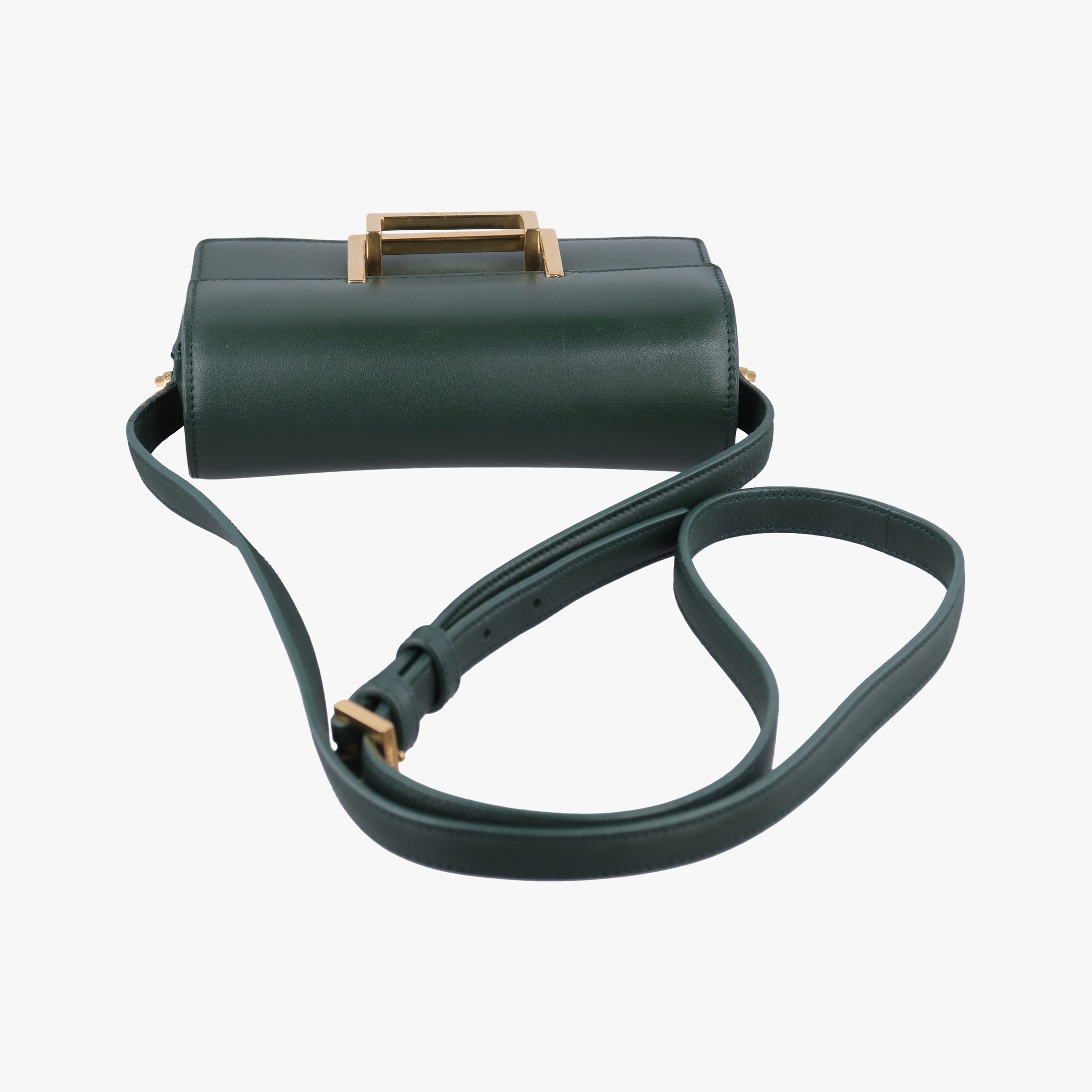 Pre-owned Yves Saint Laurent Classic Lulu Green Leather 318249 shoulderbag | stylenewstar