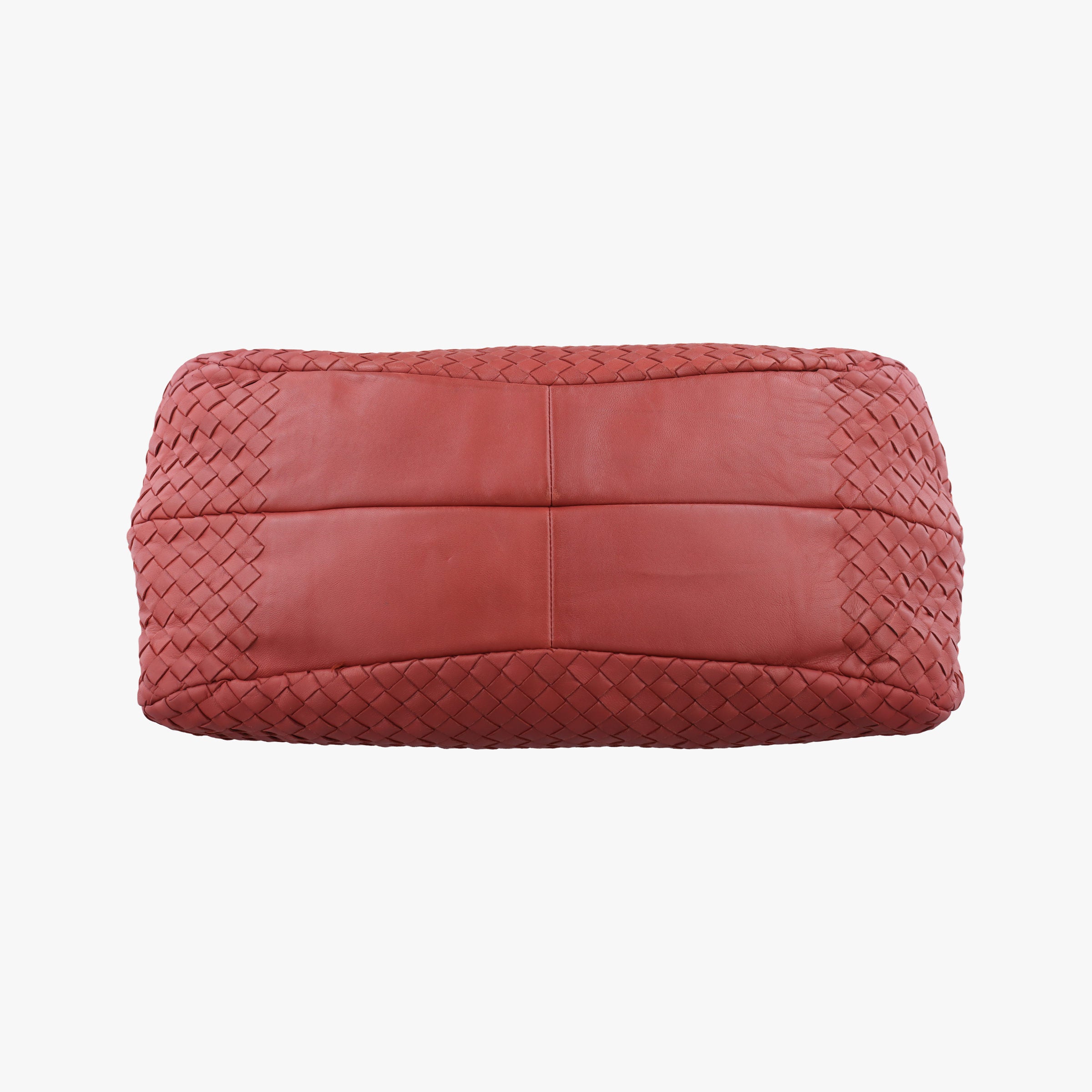 Secondhand Bottega Veneta CAMPANA Intrecciato Maroon lambskin  shoulderbag | stylenewstar