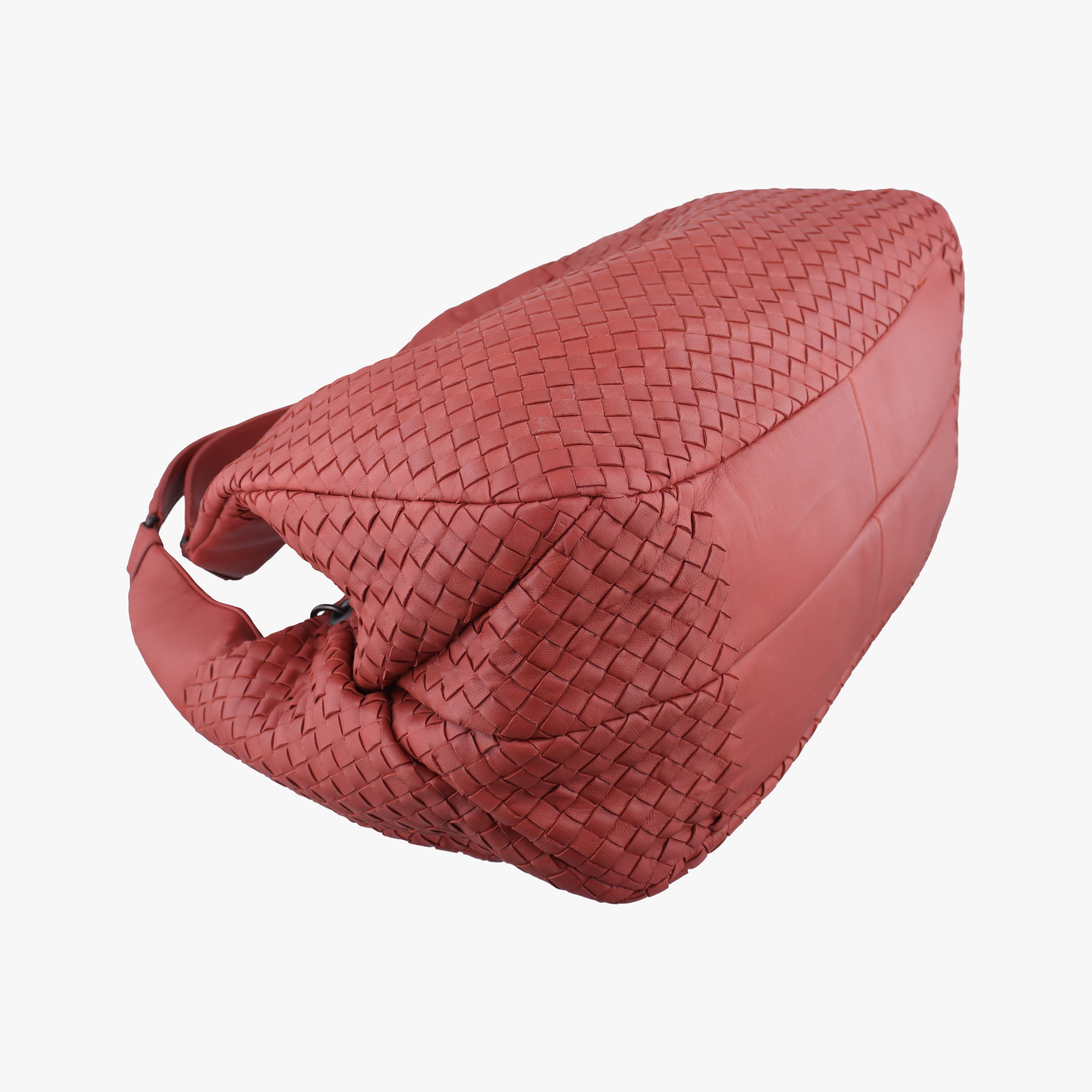 Secondhand Bottega Veneta CAMPANA Intrecciato Maroon lambskin  shoulderbag | stylenewstar