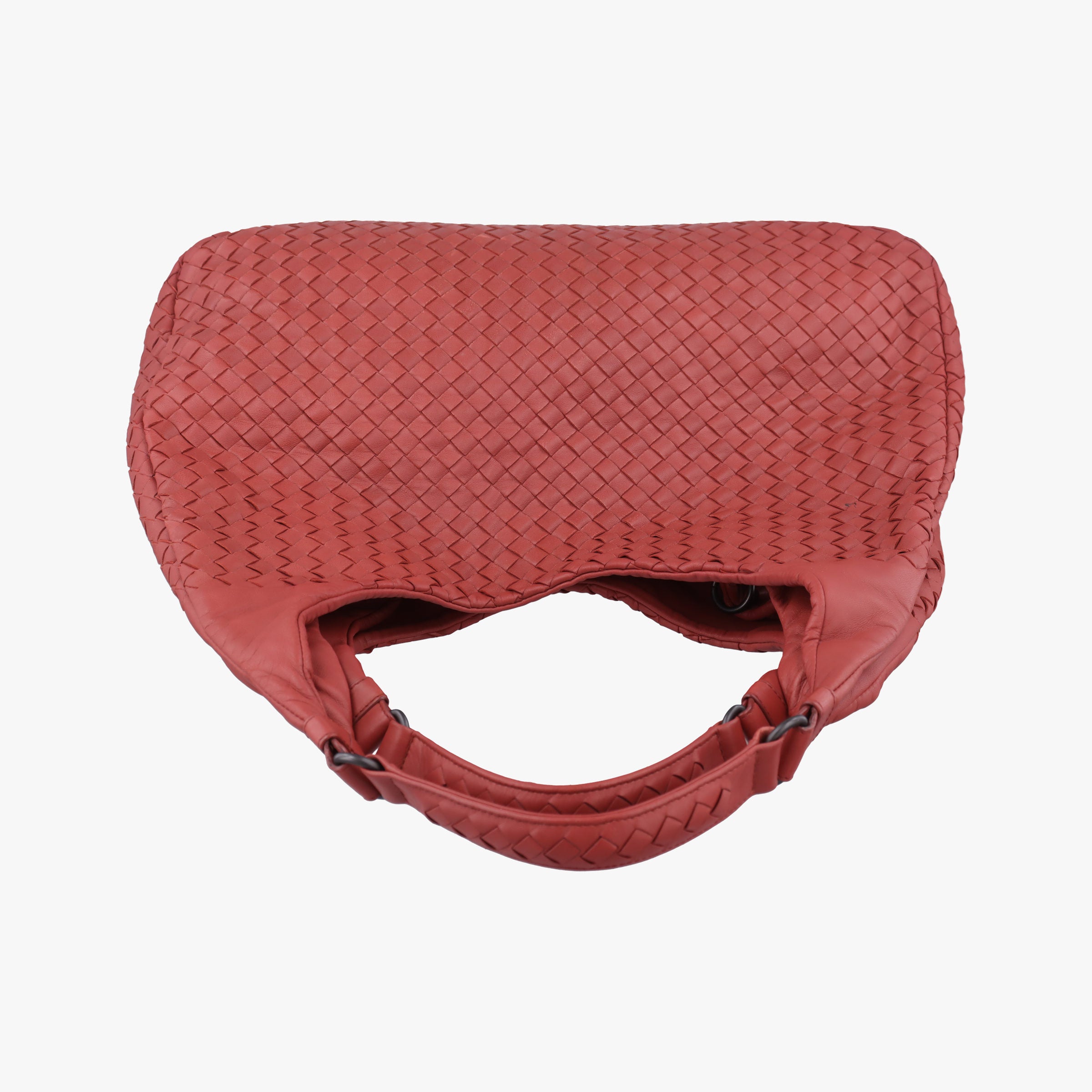 Secondhand Bottega Veneta CAMPANA Intrecciato Maroon lambskin  shoulderbag | stylenewstar