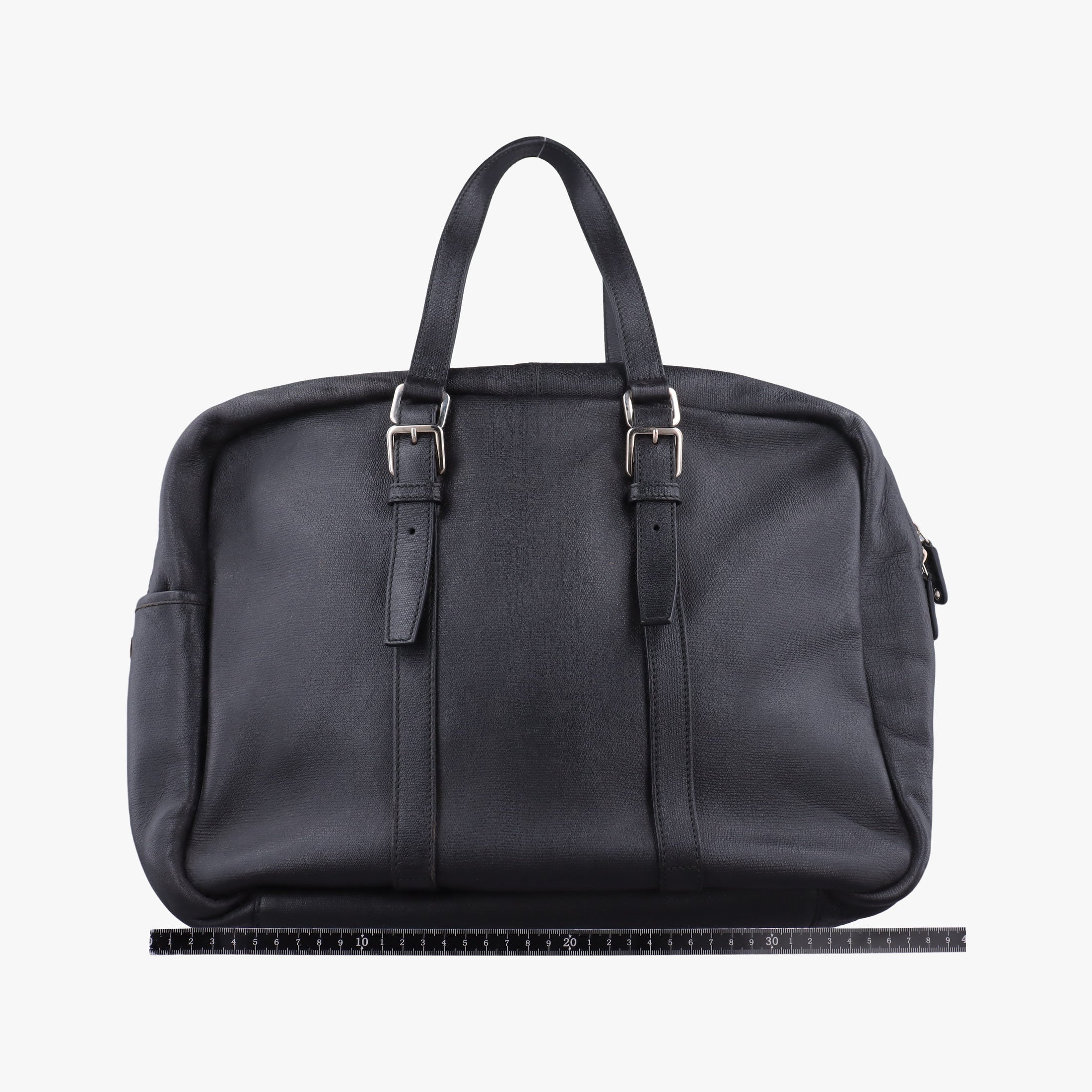 Pre-owned Yves Saint Laurent business Black Leather  handbag | stylenewstar