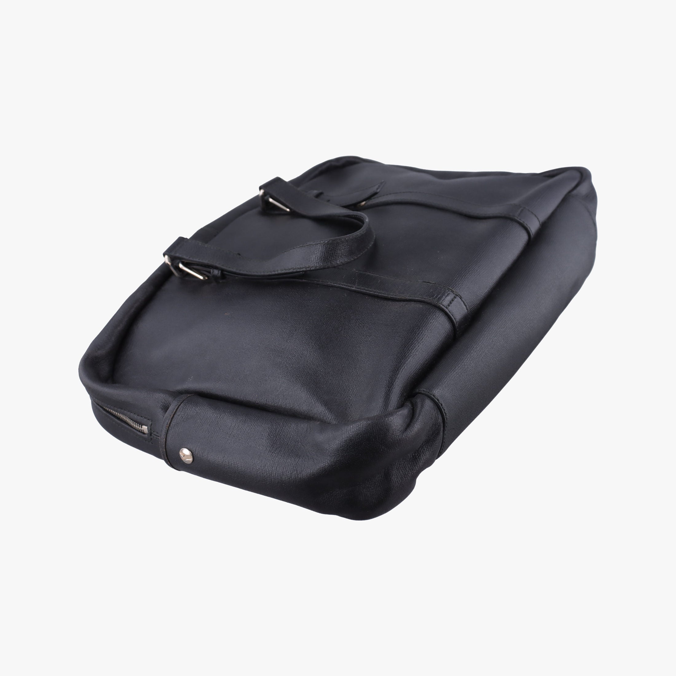 Pre-owned Yves Saint Laurent business Black Leather  handbag | stylenewstar