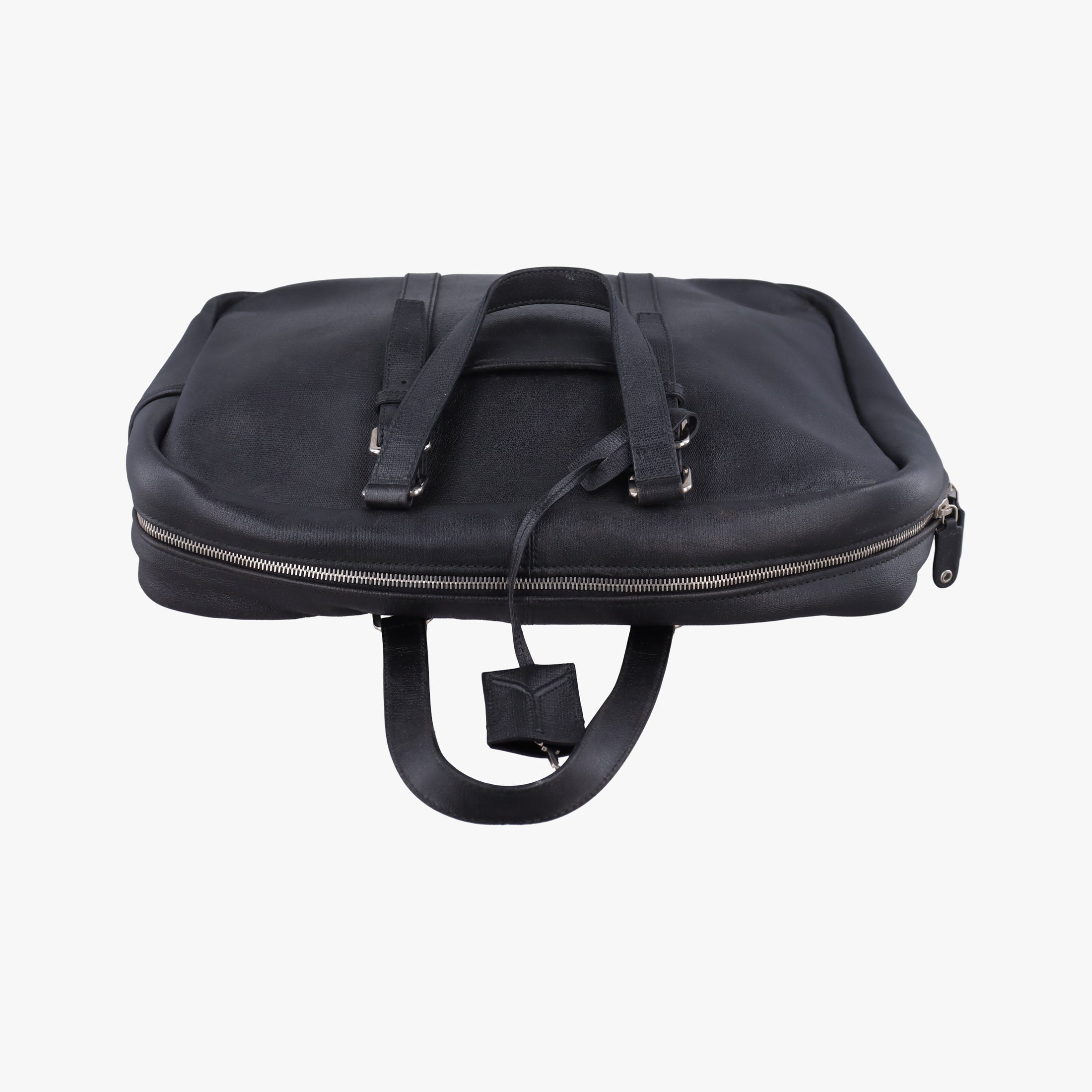 Pre-owned Yves Saint Laurent business Black Leather  handbag | stylenewstar