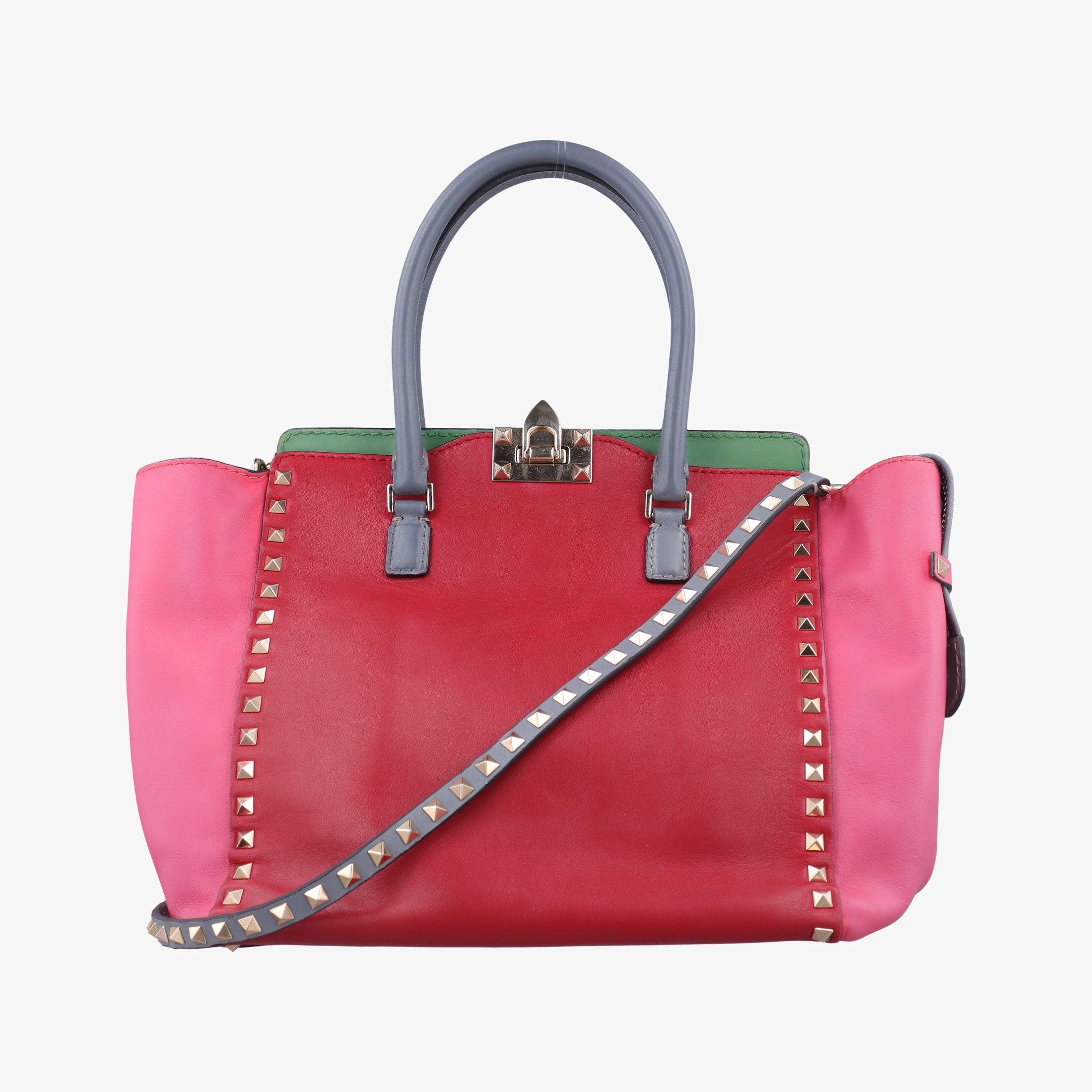 Pre-owned Valentino Rockstud Multicolour Leather  shoulderbag | stylenewstar