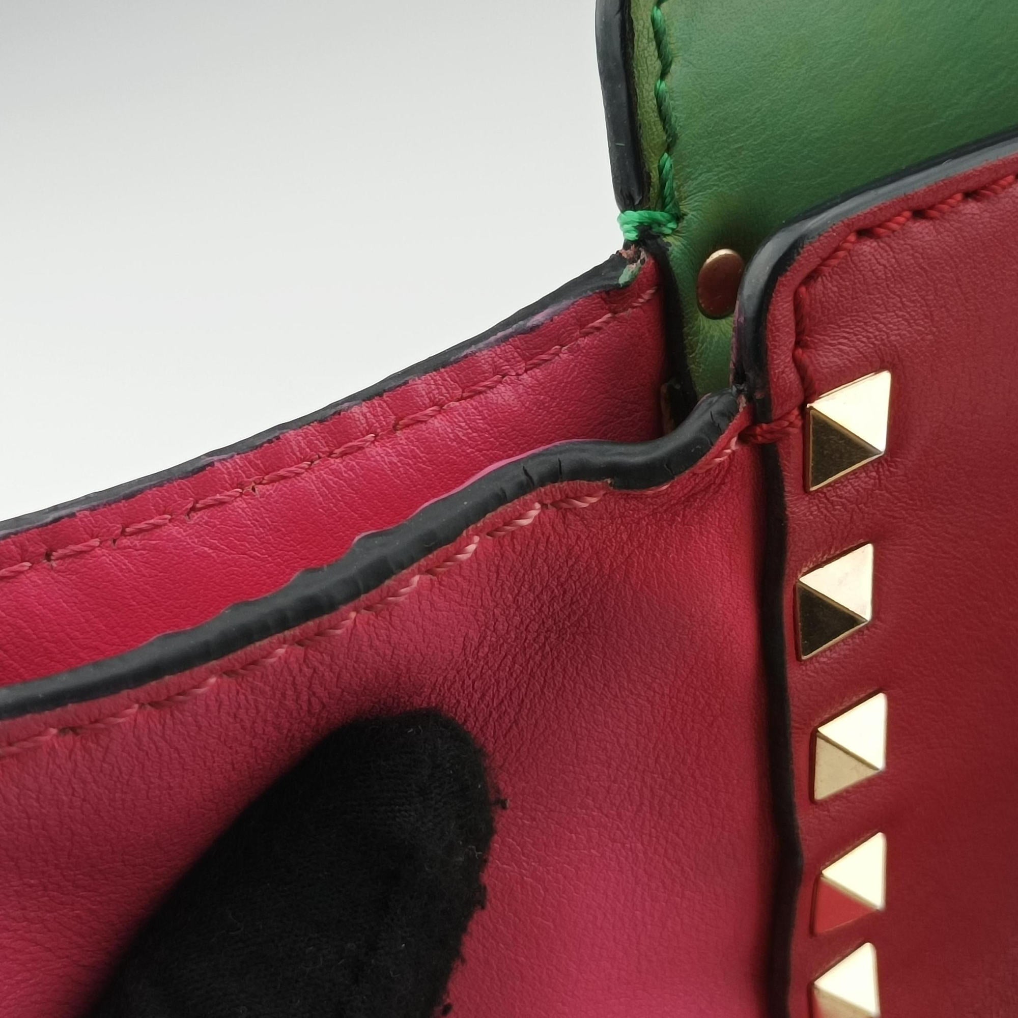 Pre-owned Valentino Rockstud Multicolour Leather  shoulderbag | stylenewstar
