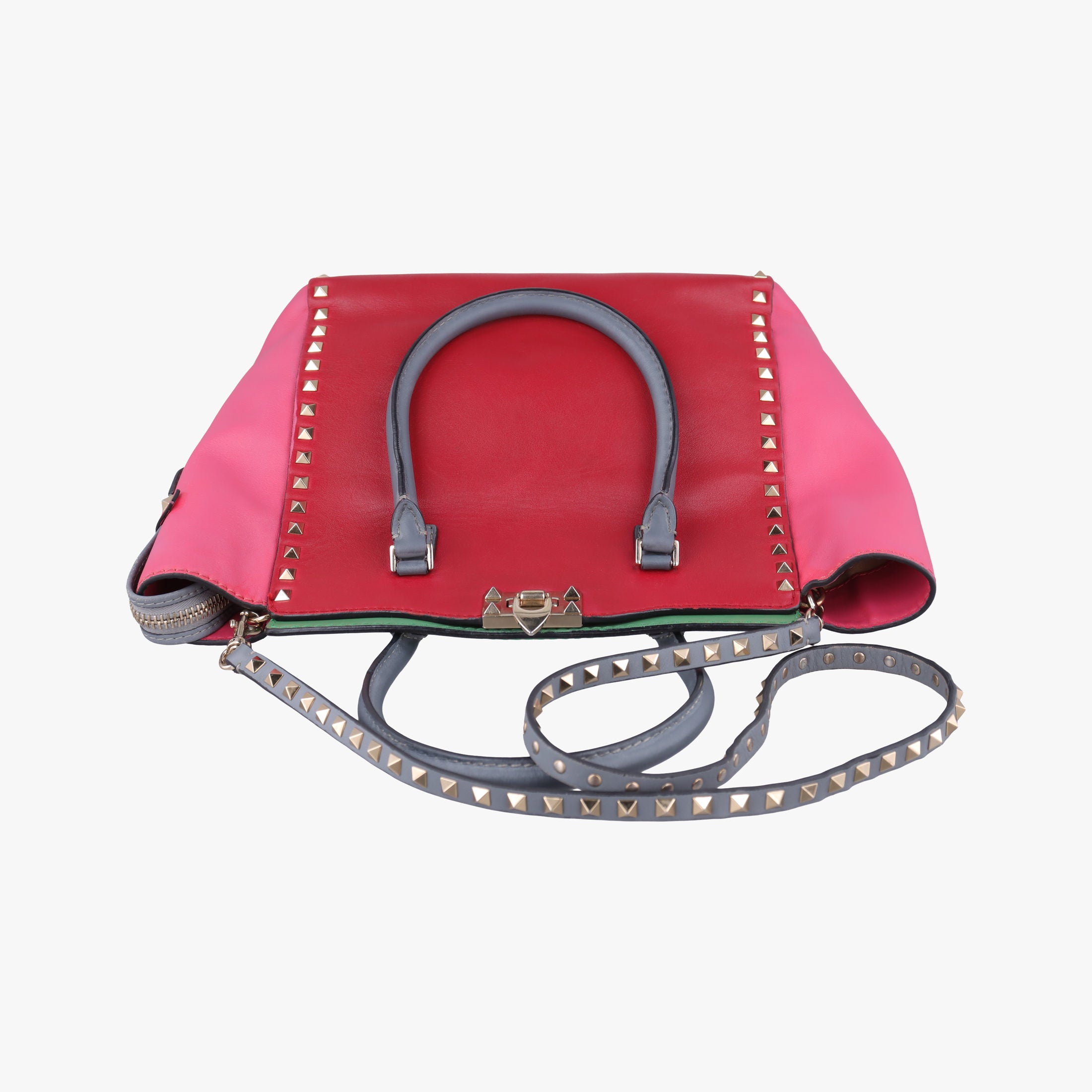 Pre-owned Valentino Rockstud Multicolour Leather  shoulderbag | stylenewstar