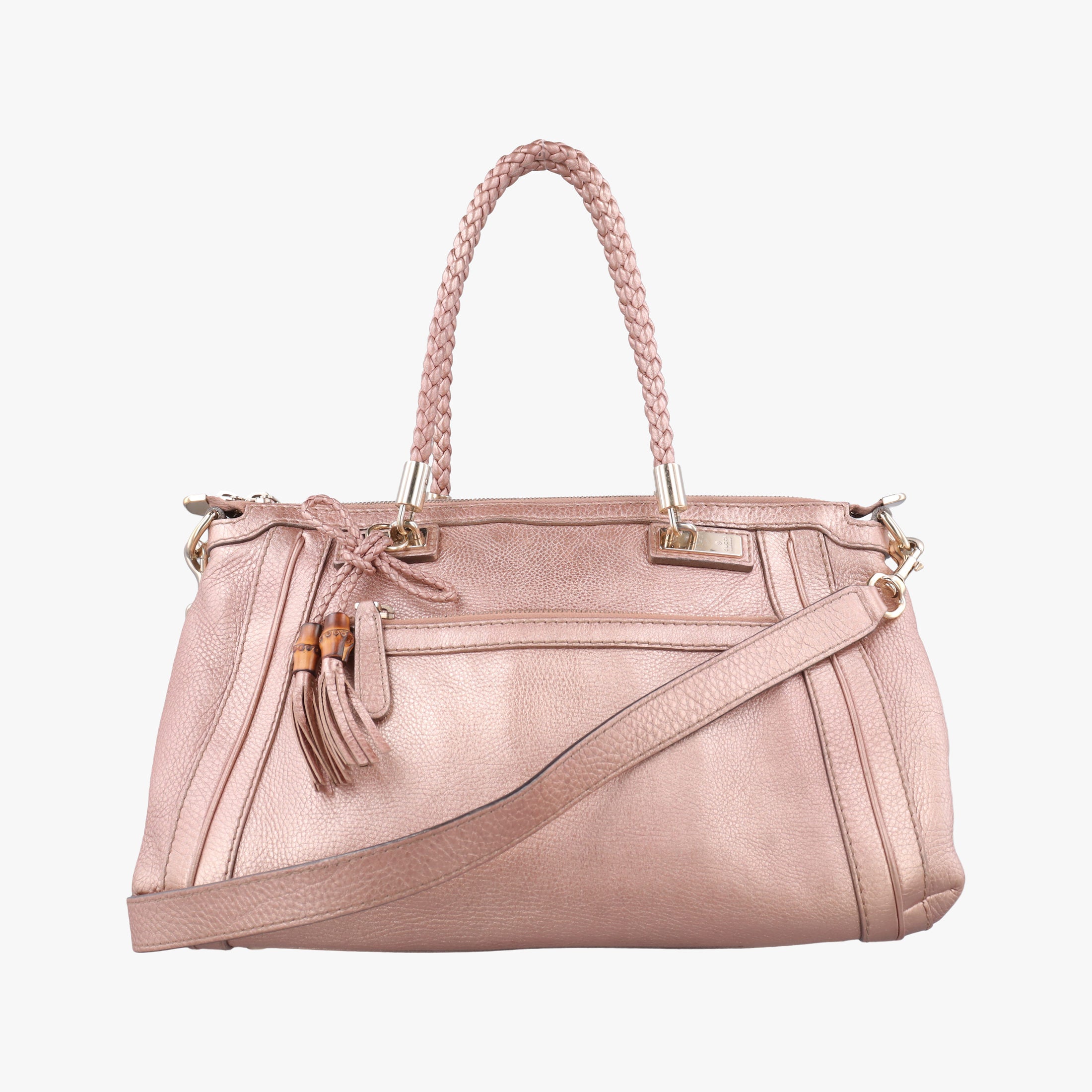 Pre-owned Gucci Bella pink leather 282300 shoulderbag | stylenewstar