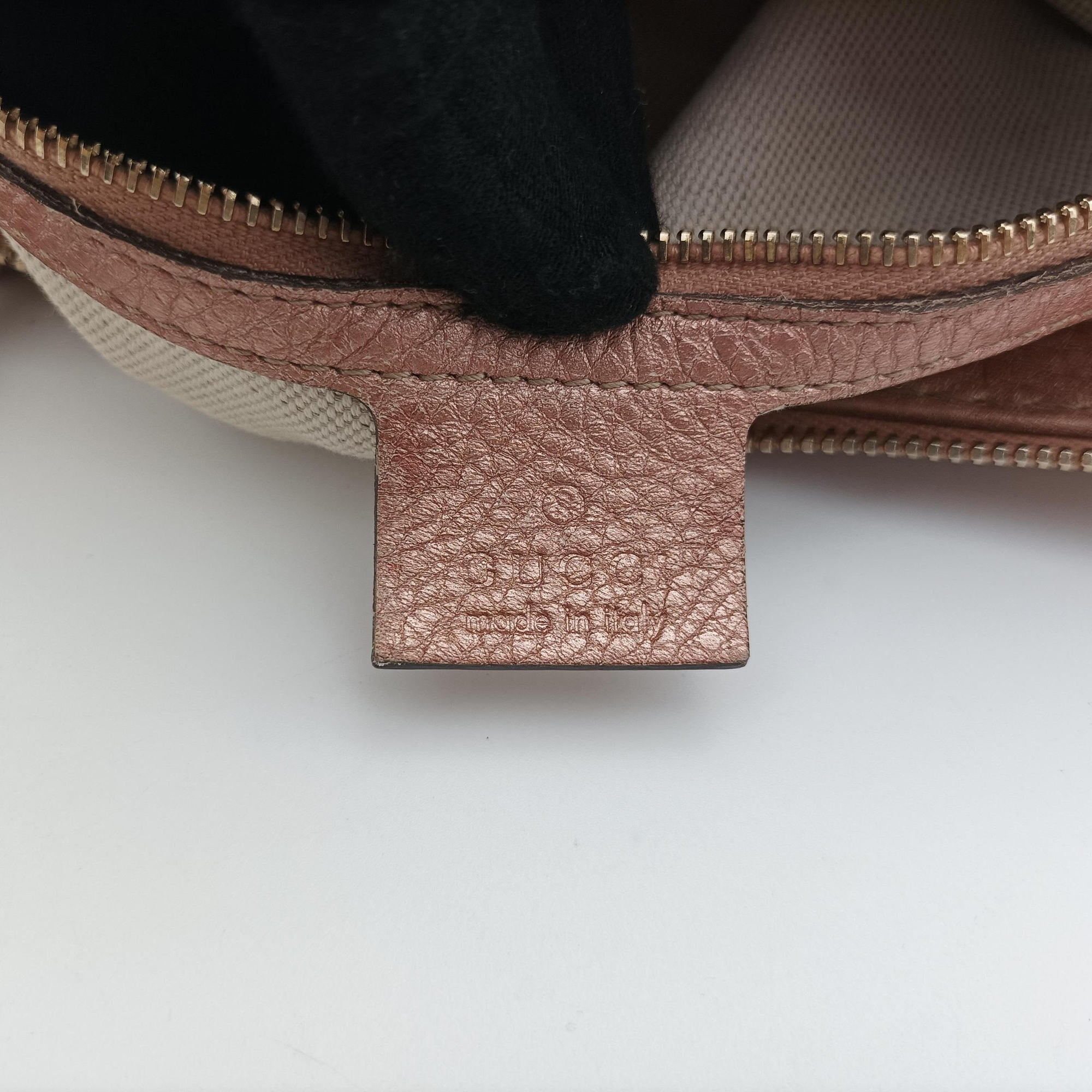 Pre-owned Gucci Bella pink leather 282300 shoulderbag | stylenewstar