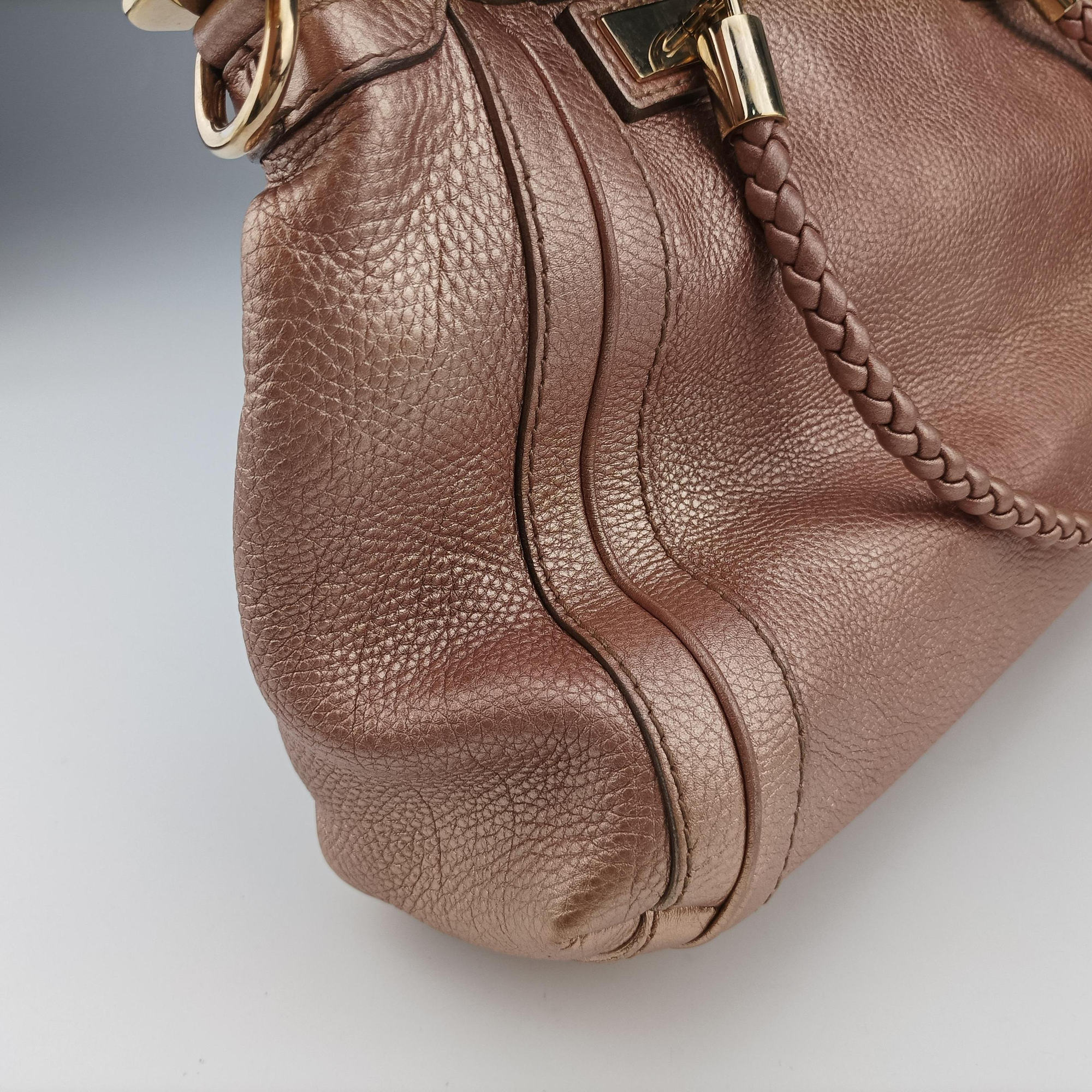 Pre-owned Gucci Bella pink leather 282300 shoulderbag | stylenewstar