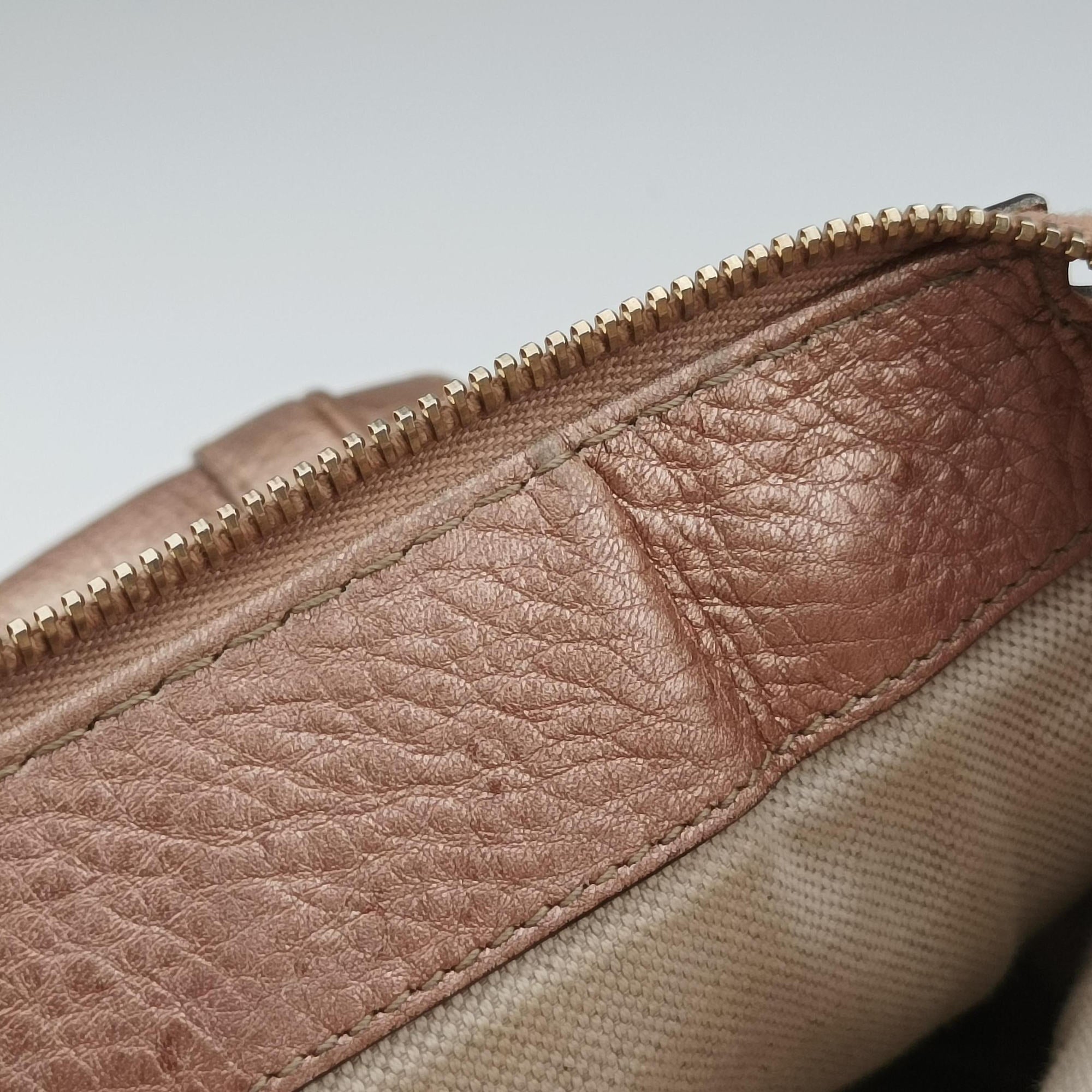Pre-owned Gucci Bella pink leather 282300 shoulderbag | stylenewstar