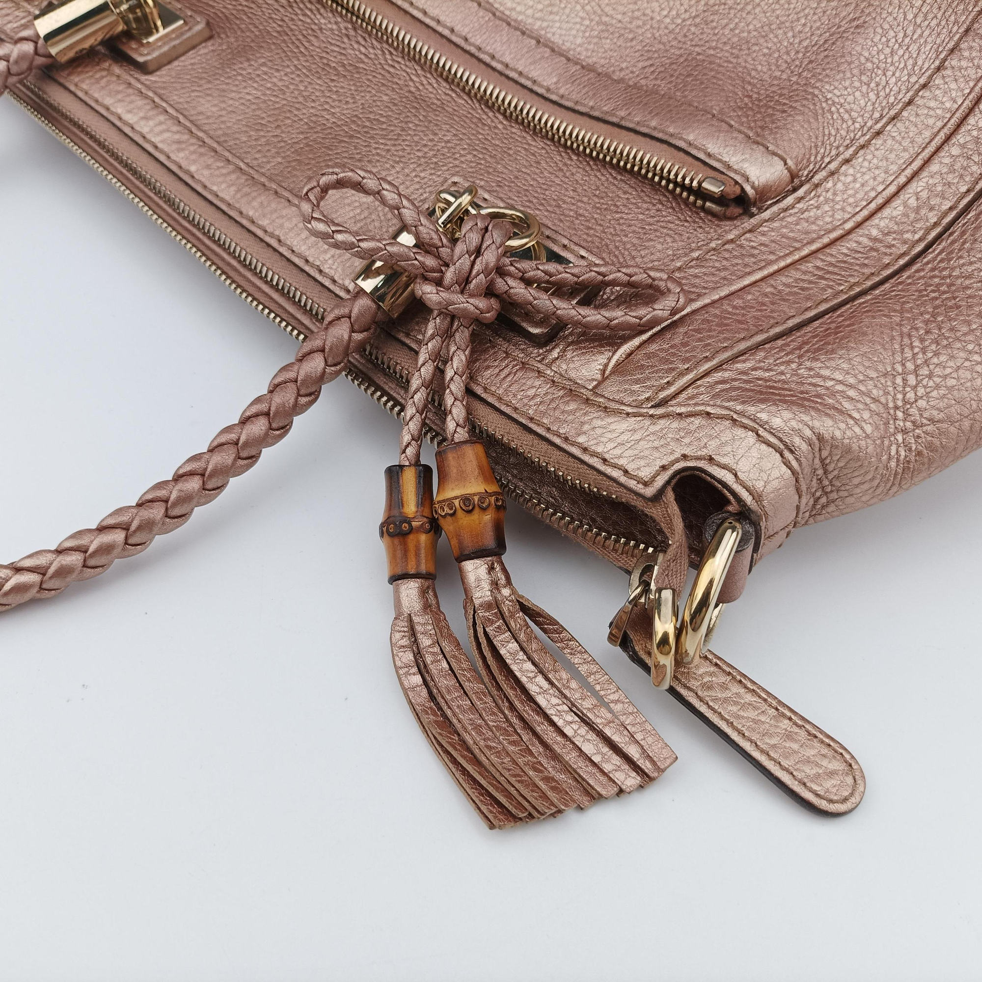 Pre-owned Gucci Bella pink leather 282300 shoulderbag | stylenewstar