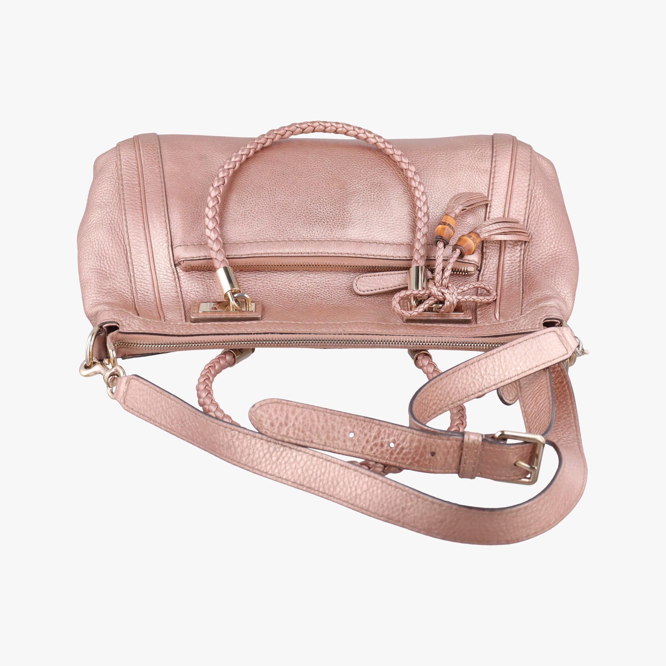 Pre-owned Gucci Bella pink leather 282300 shoulderbag | stylenewstar