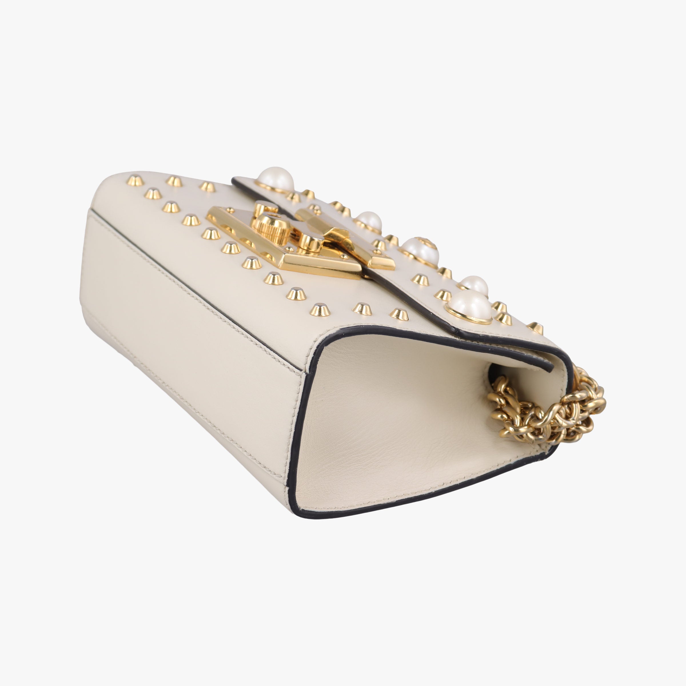 Pre-owned Gucci Padlock White Leather 432182 shoulderbag | stylenewstar