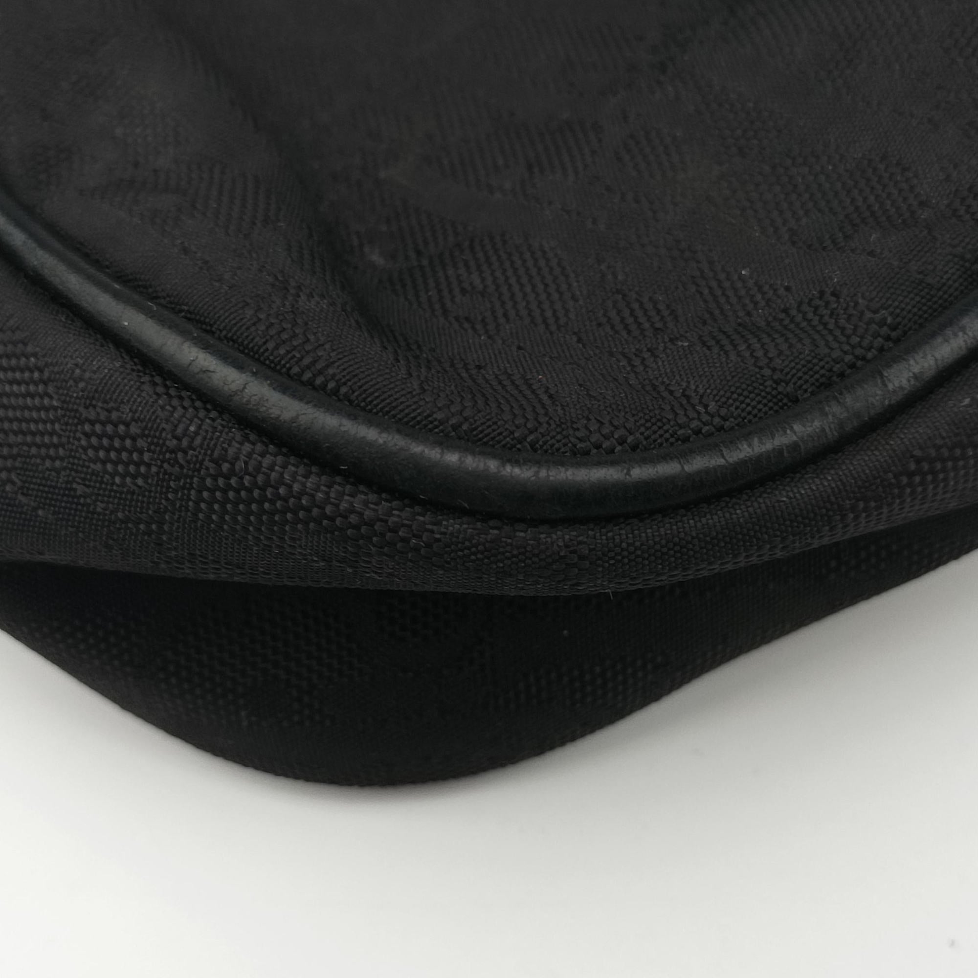 Secondhand Christian Dior Lovely Trotter Black Nylon×Leather  shoulderbag | stylenewstar