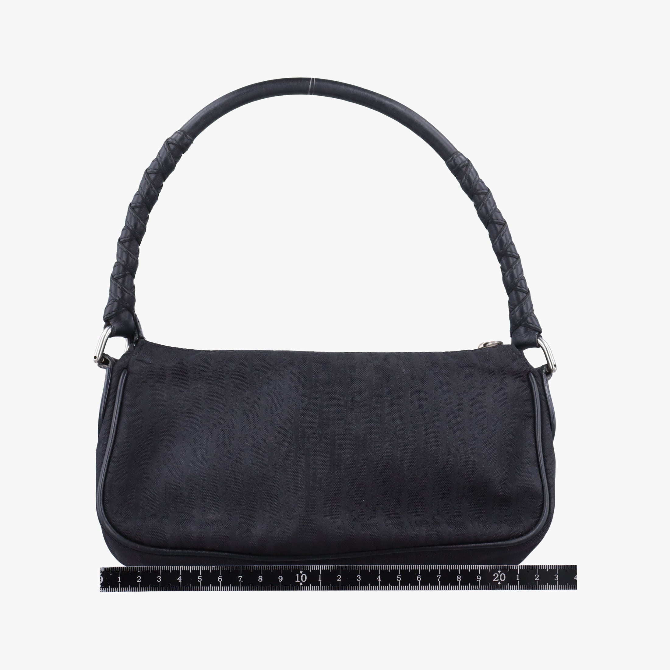 Secondhand Christian Dior Lovely Trotter Black Nylon×Leather  shoulderbag | stylenewstar