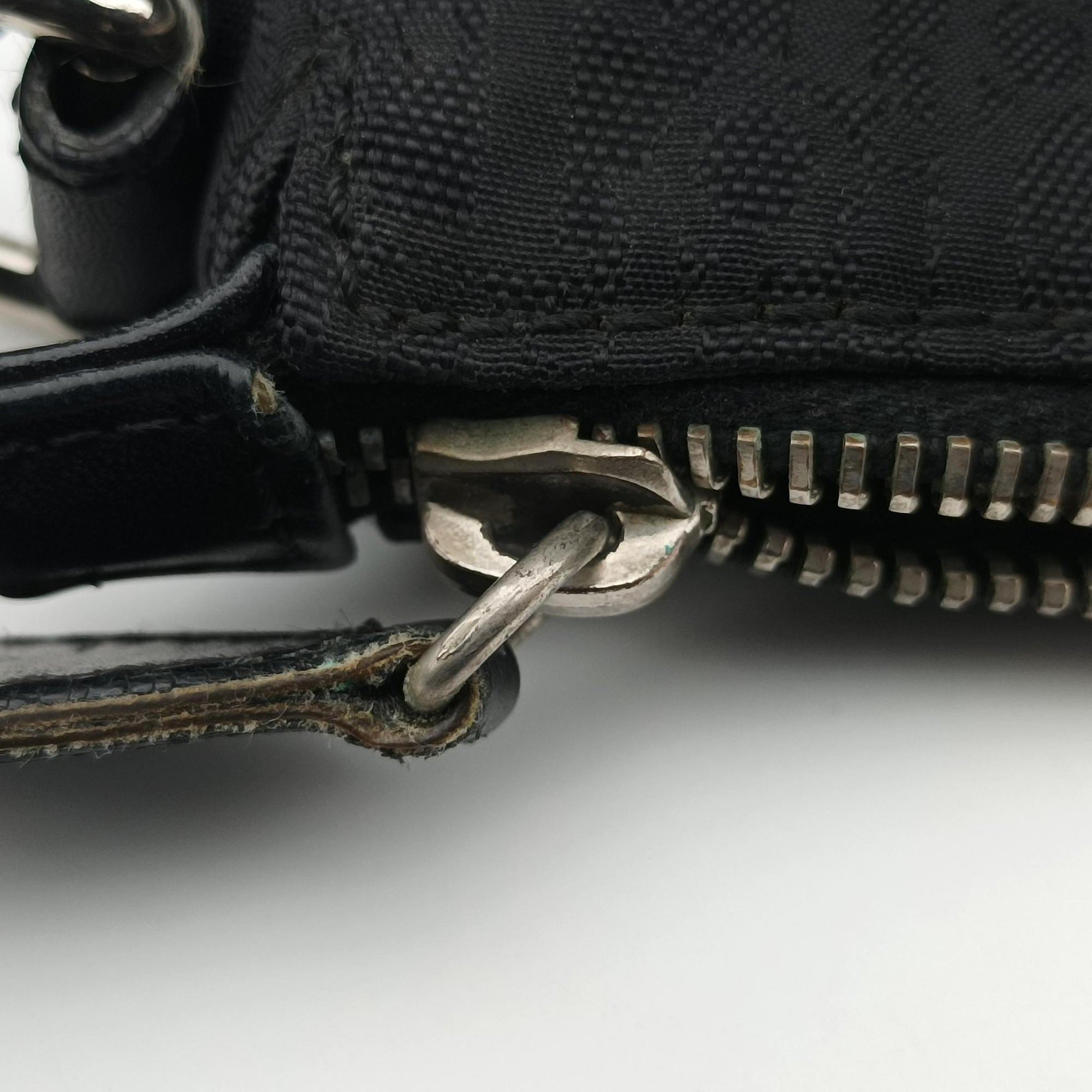 Secondhand Christian Dior Lovely Trotter Black Nylon×Leather  shoulderbag | stylenewstar