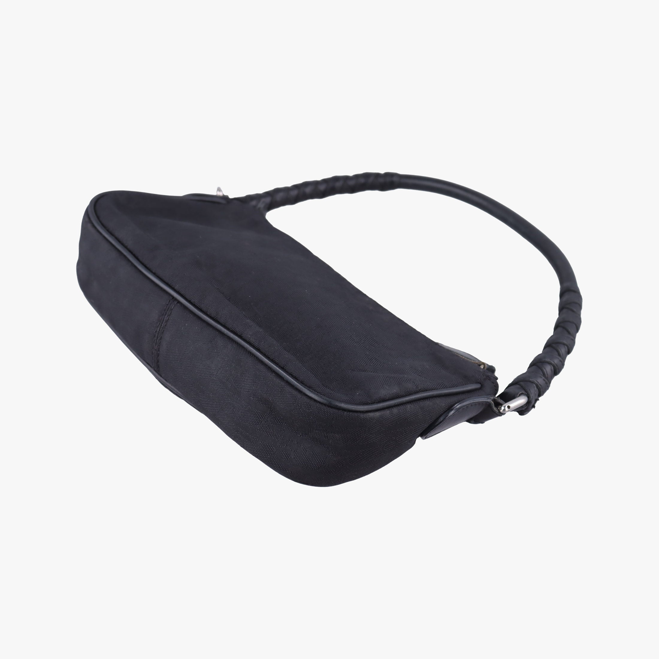 Secondhand Christian Dior Lovely Trotter Black Nylon×Leather  shoulderbag | stylenewstar