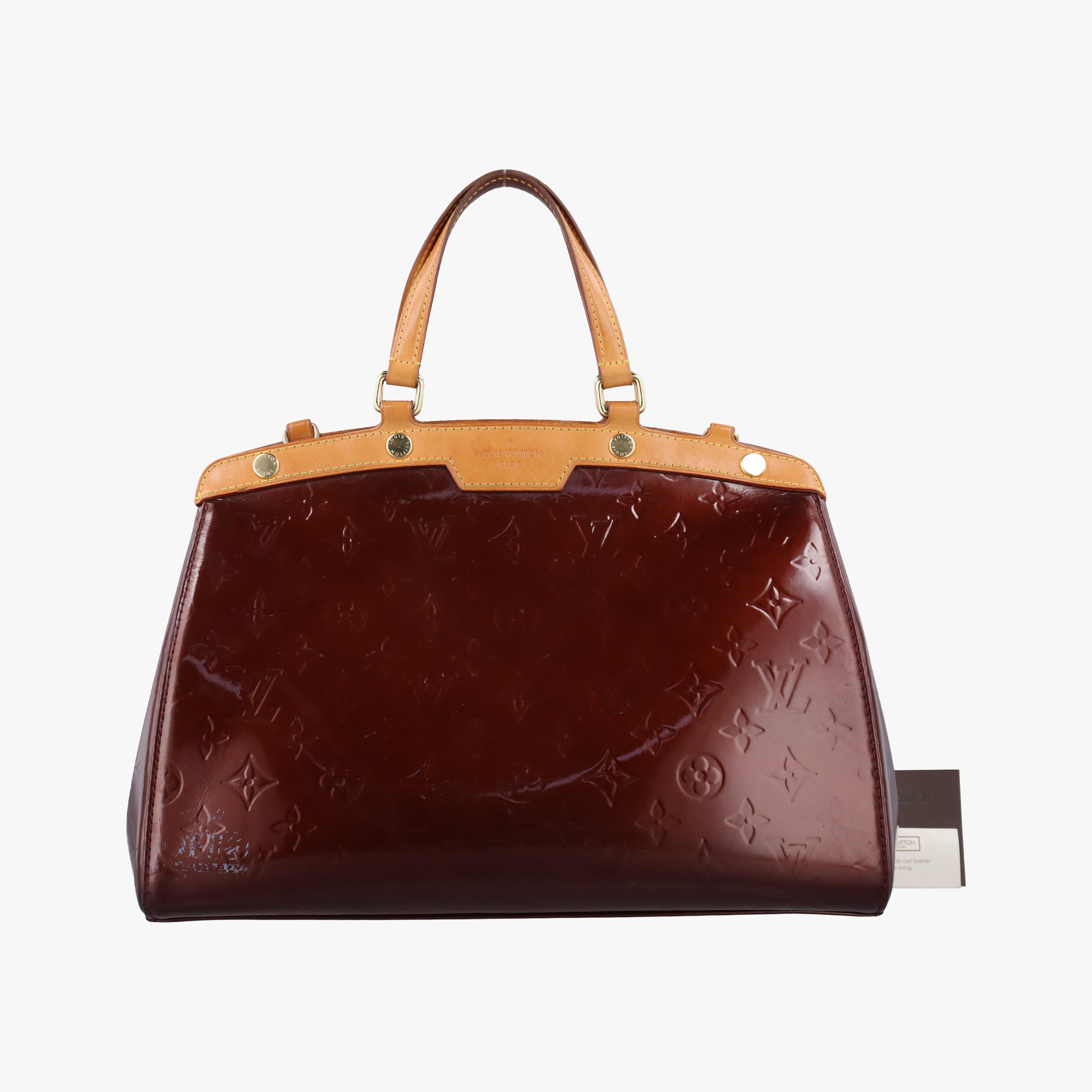 Pre-owned Louis Vuitton Brea MM AMARANTE Vernis M91619 handbag | stylenewstar