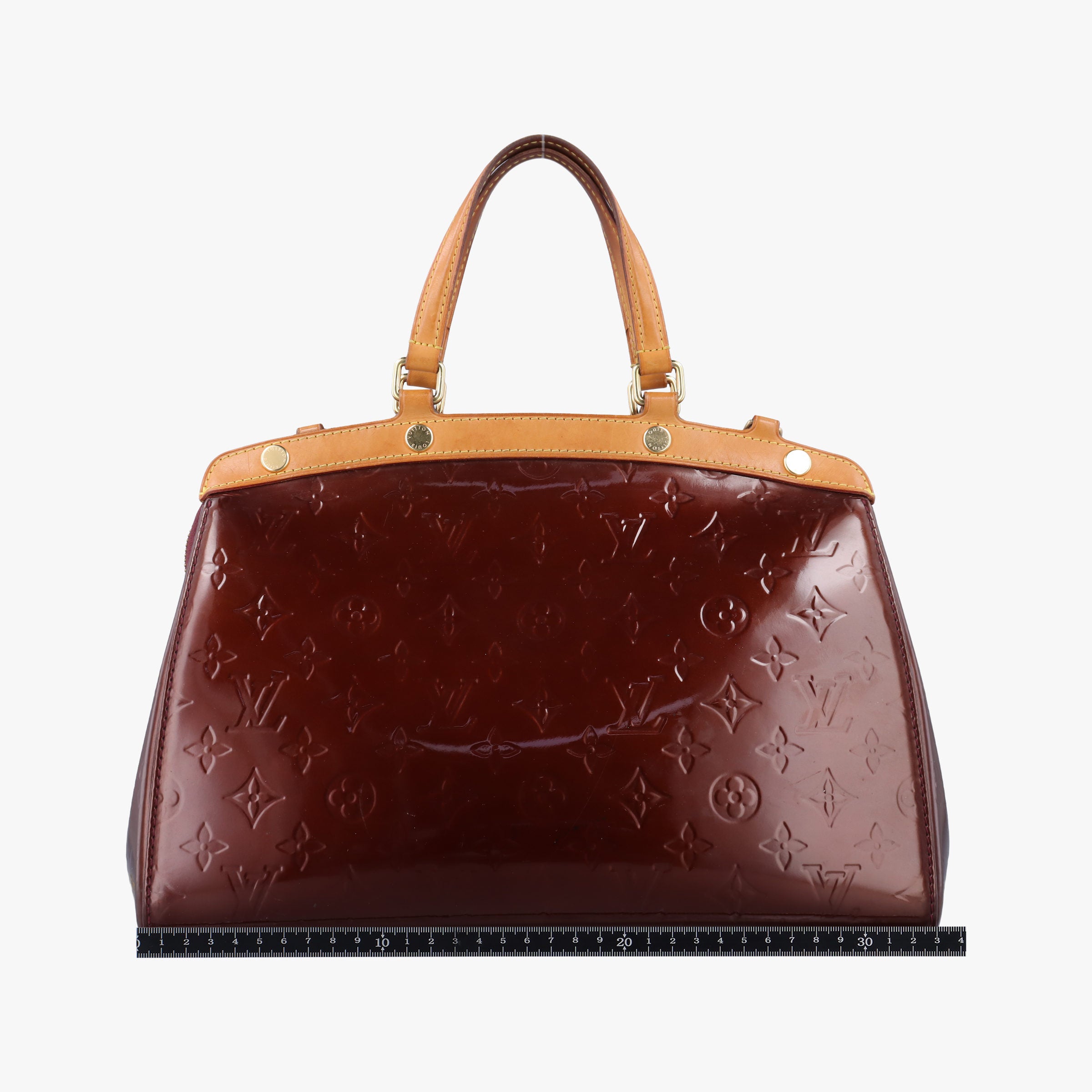 Pre-owned Louis Vuitton Brea MM AMARANTE Vernis M91619 handbag | stylenewstar